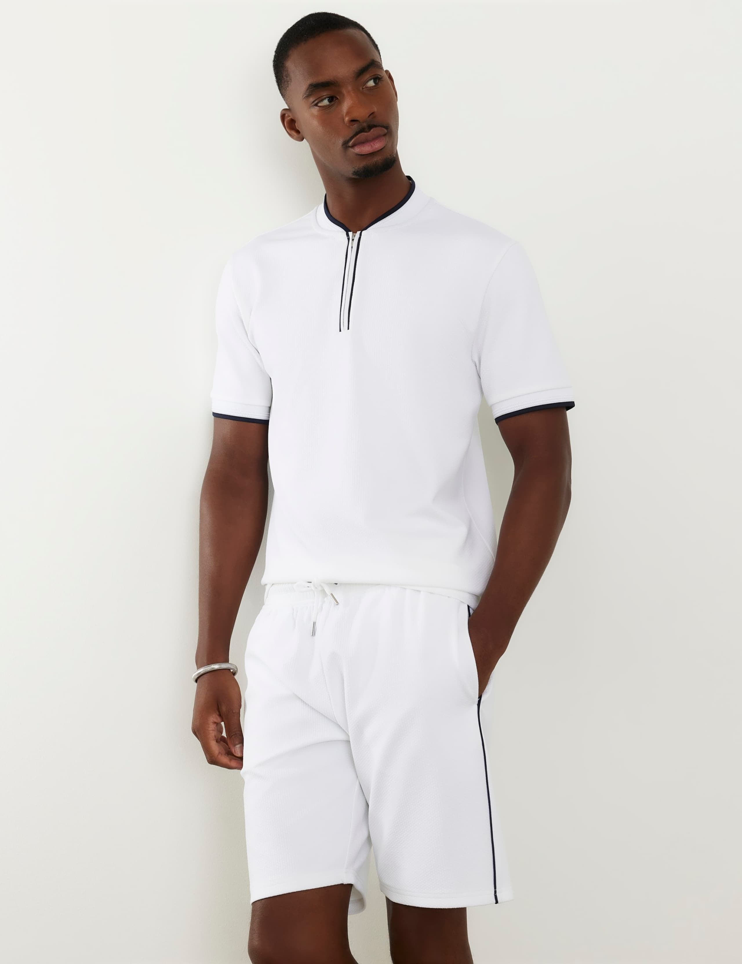 Slim Fit Pure Cotton Short Sleeve Polo Shirt