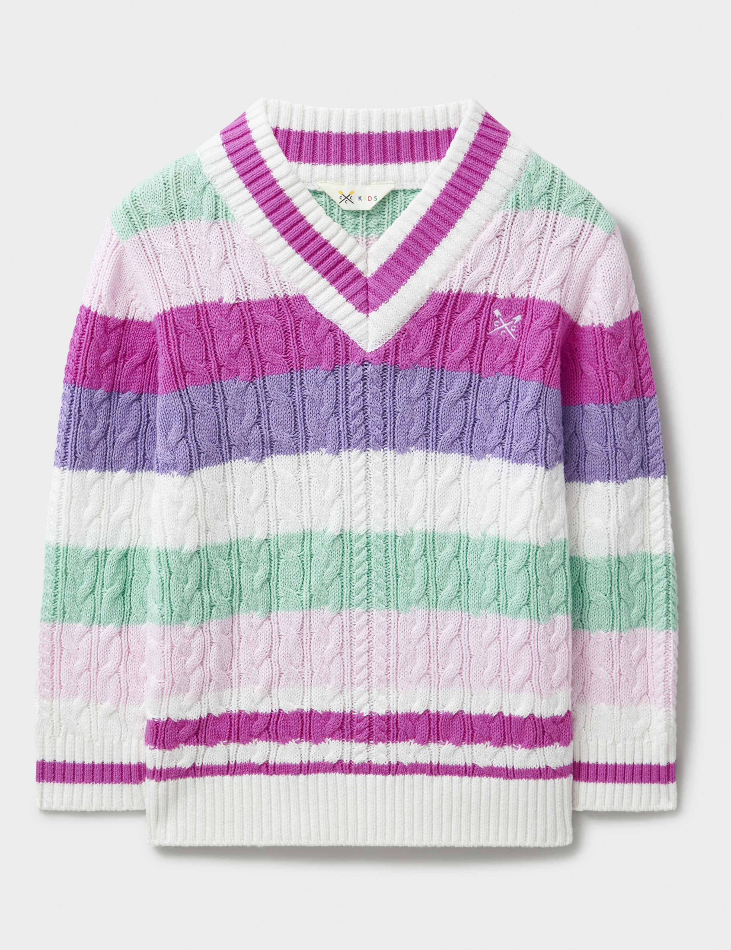 Pure Cotton Striped Jumper (3-12 Yrs)
