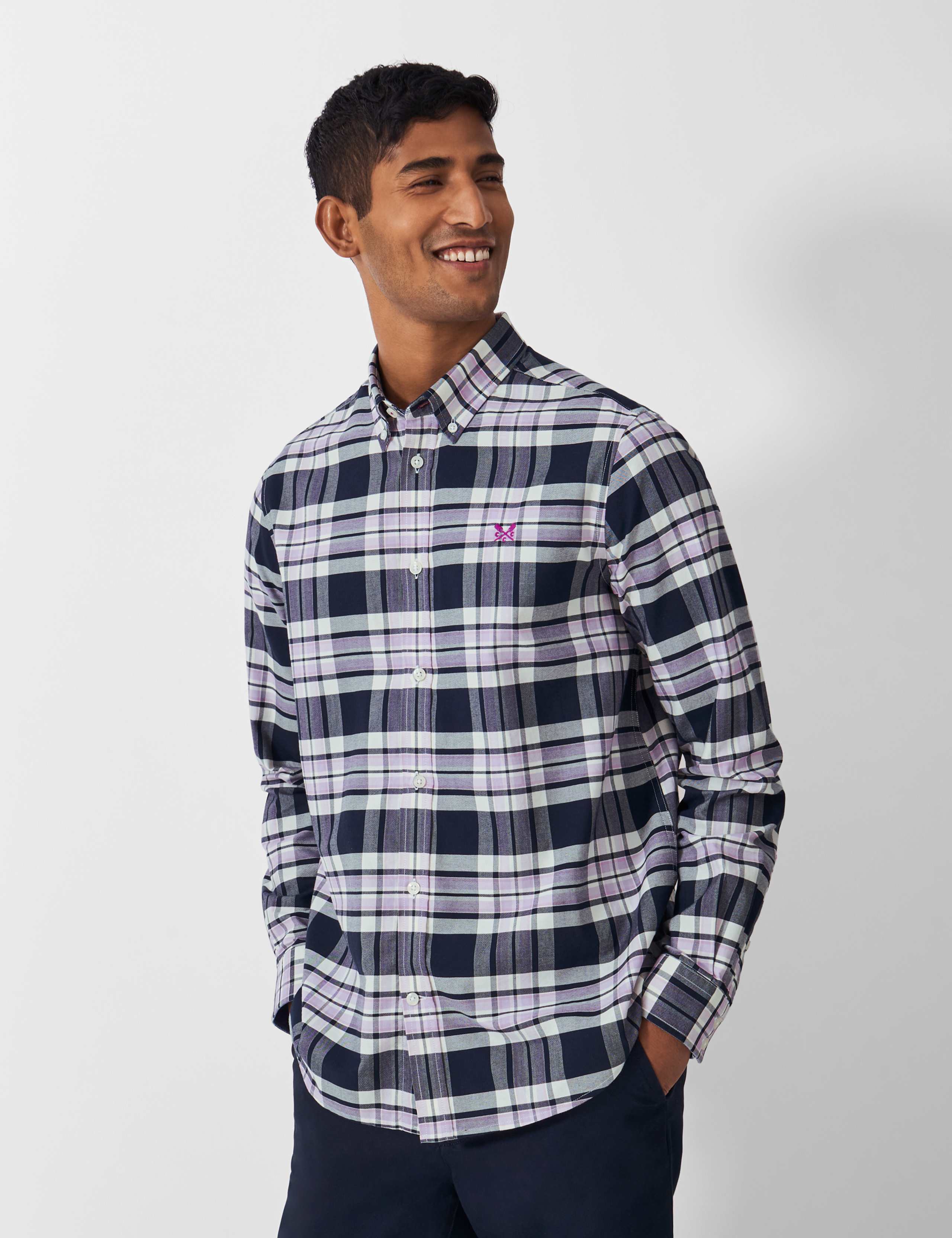 Pure Cotton Check Oxford Shirt