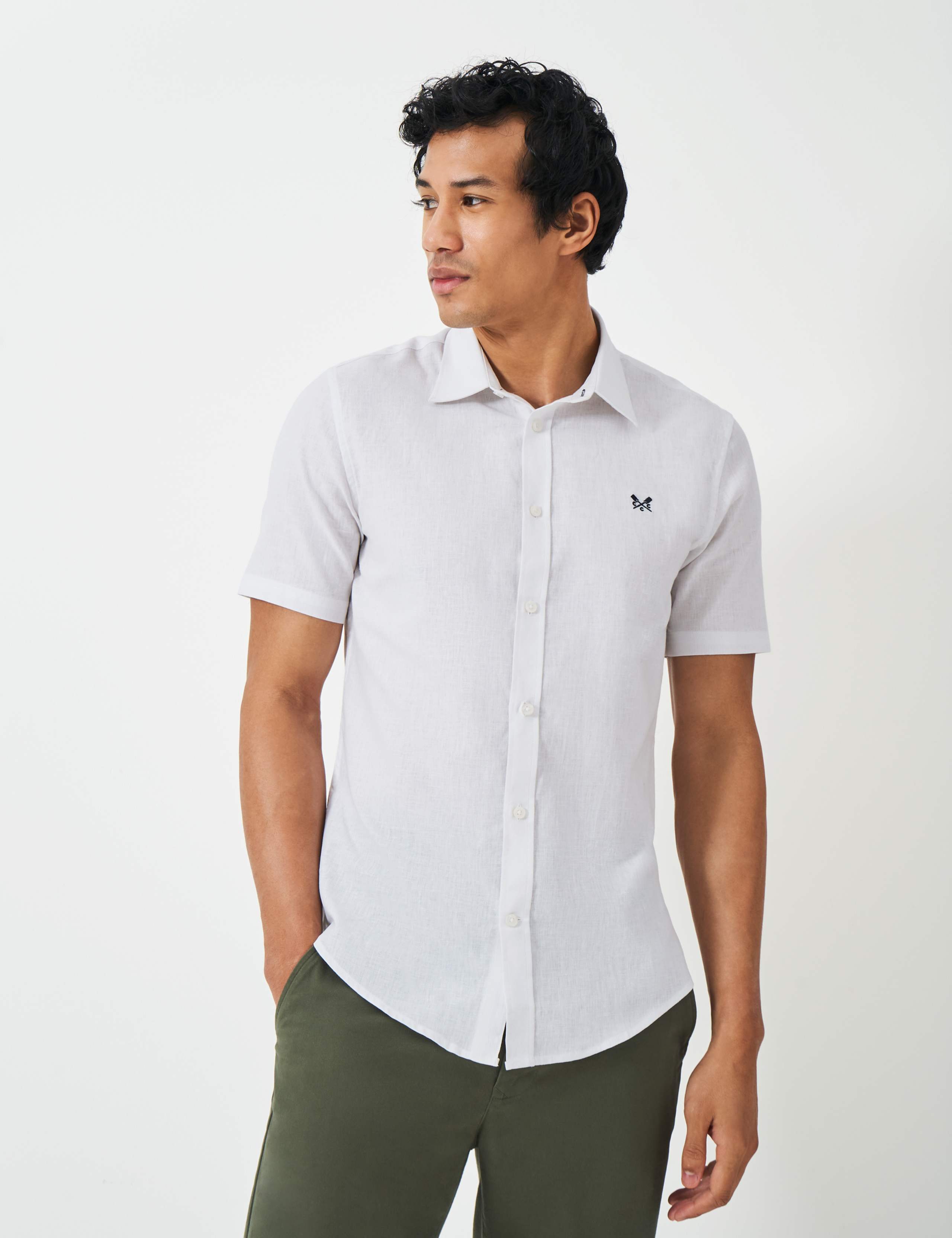 Linen Rich Short Sleeve Shirt
