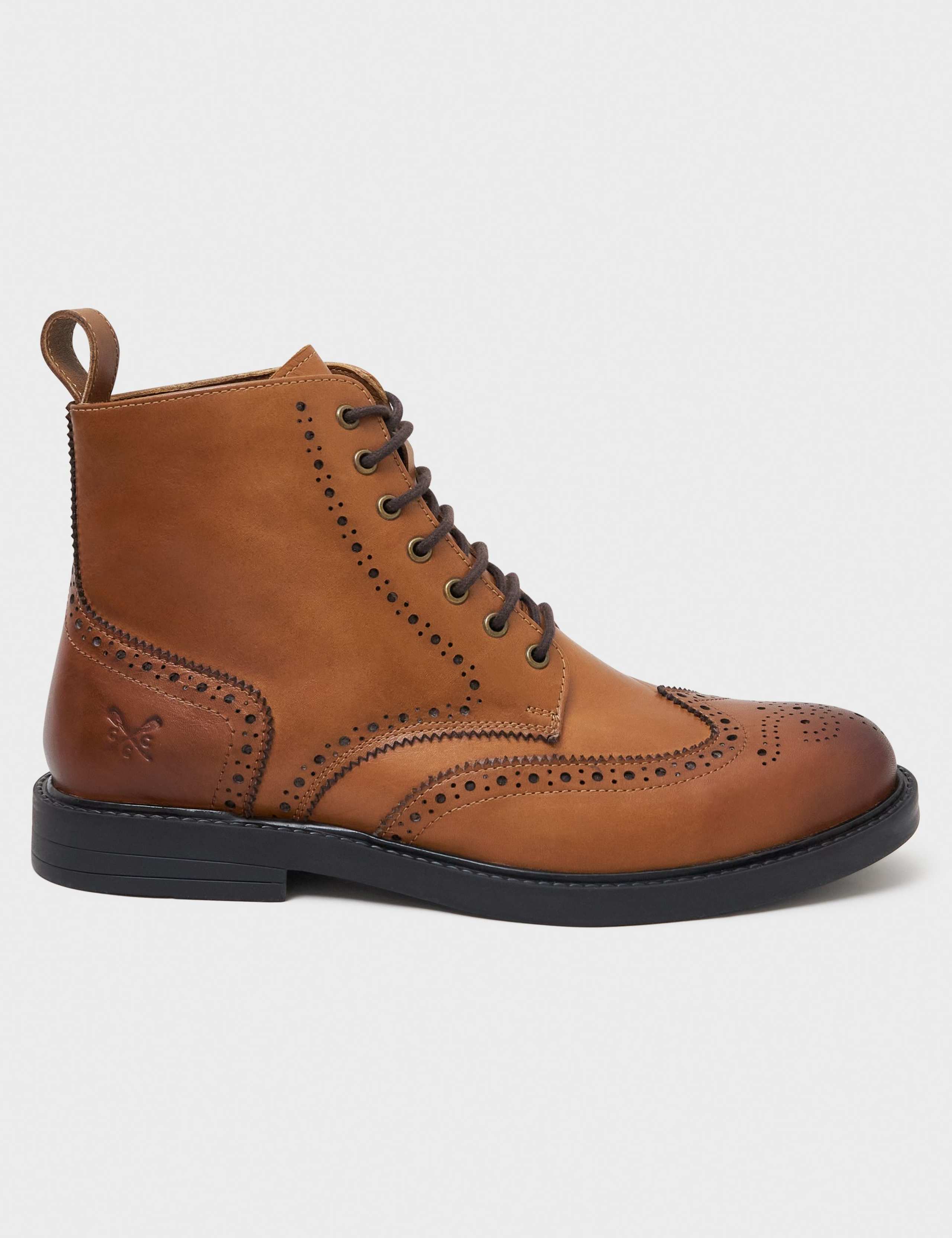 Leather Brogue Boots