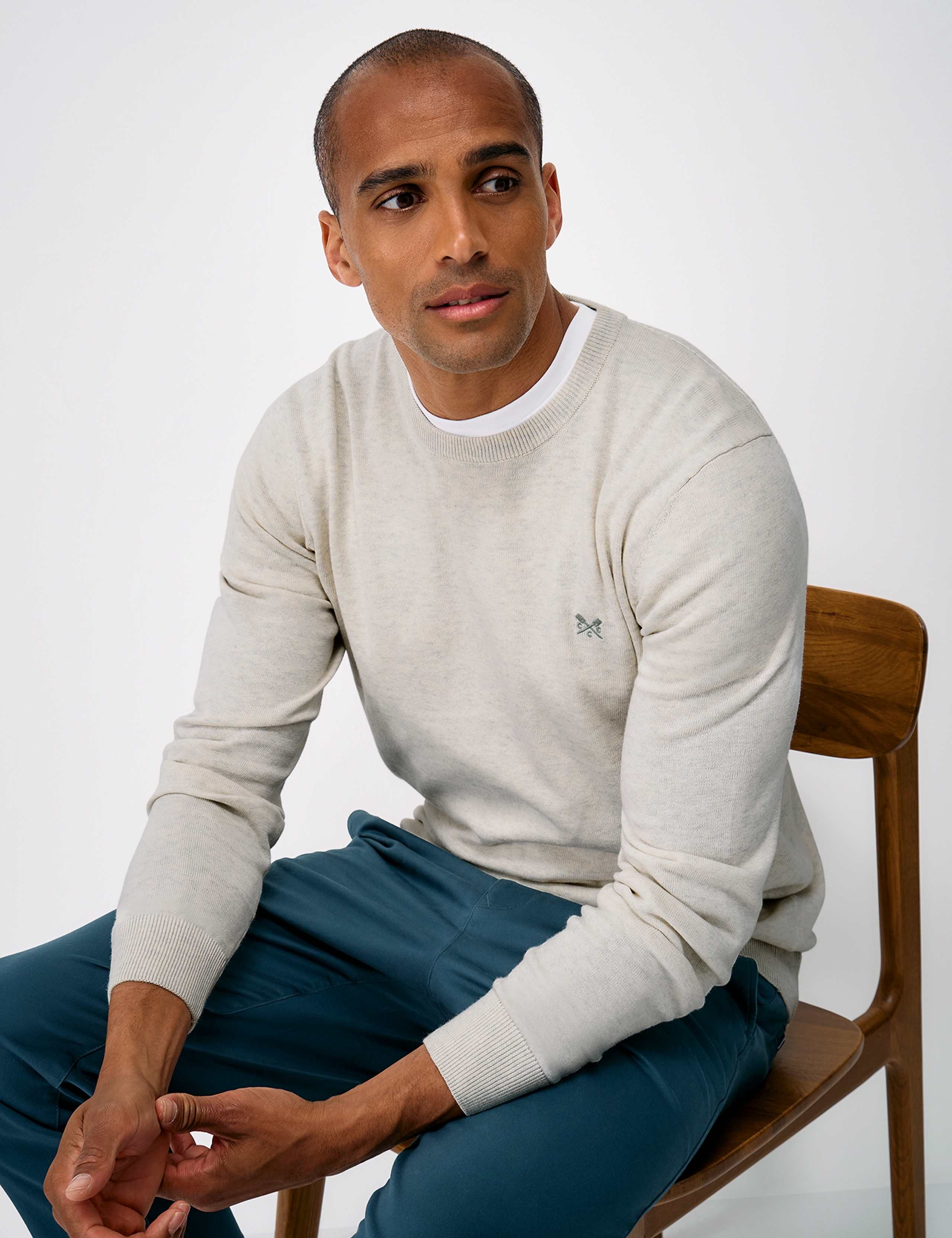 Cotton Crew Neck Jumper