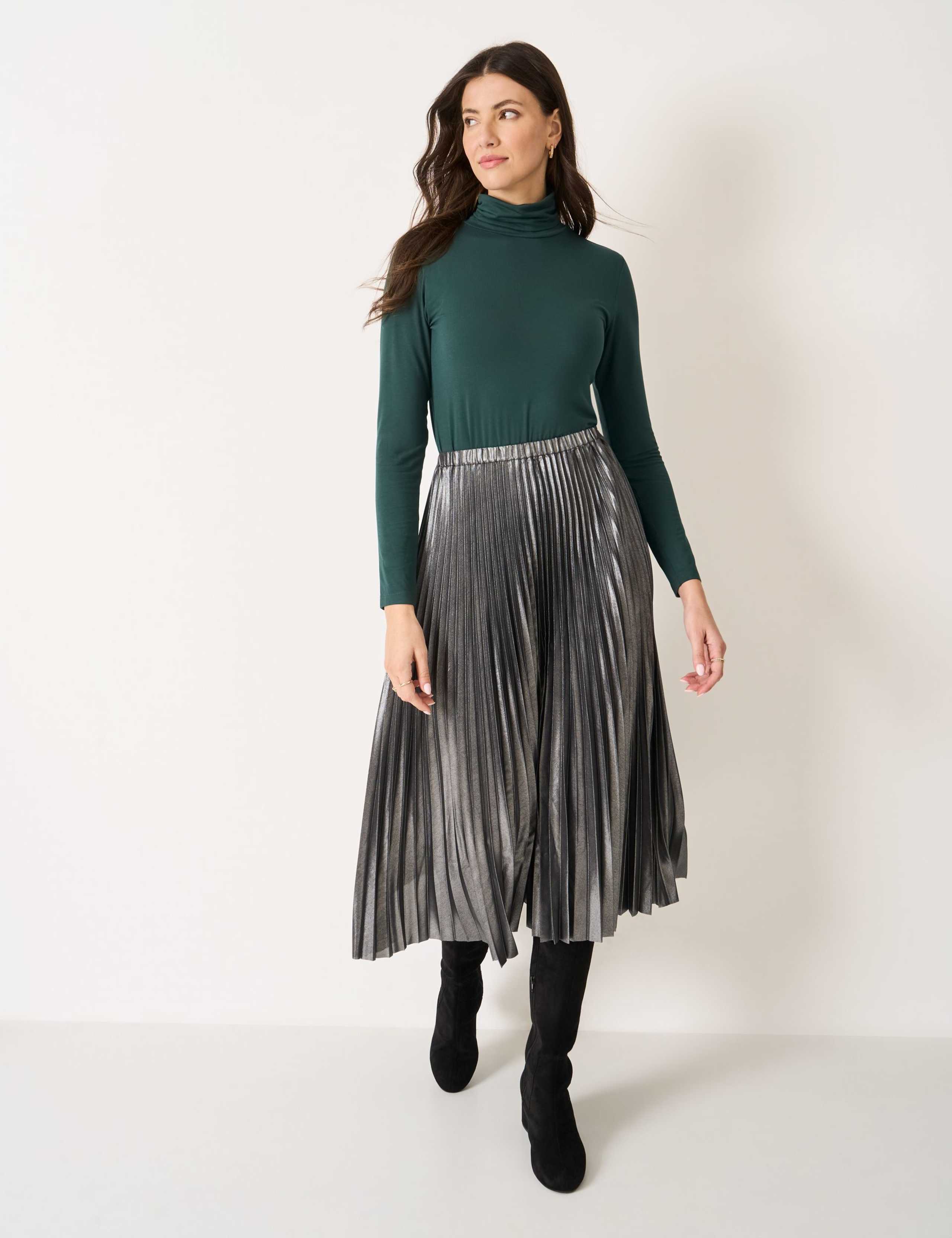 Jersey Roll Neck Top