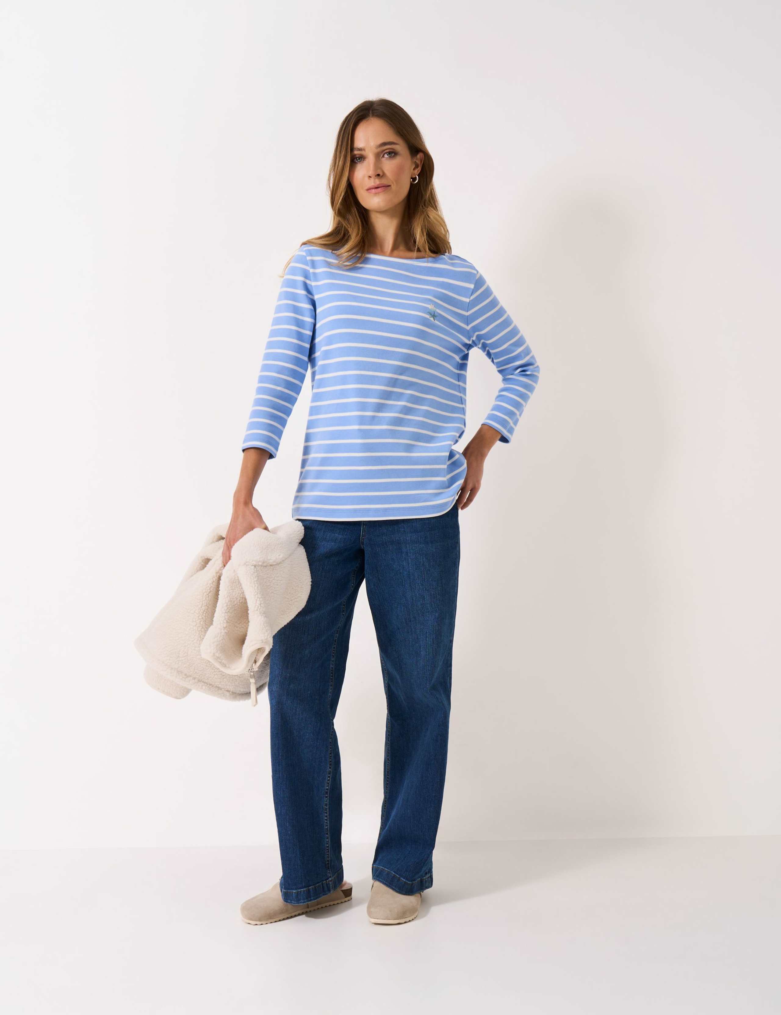 Pure Cotton Striped Top
