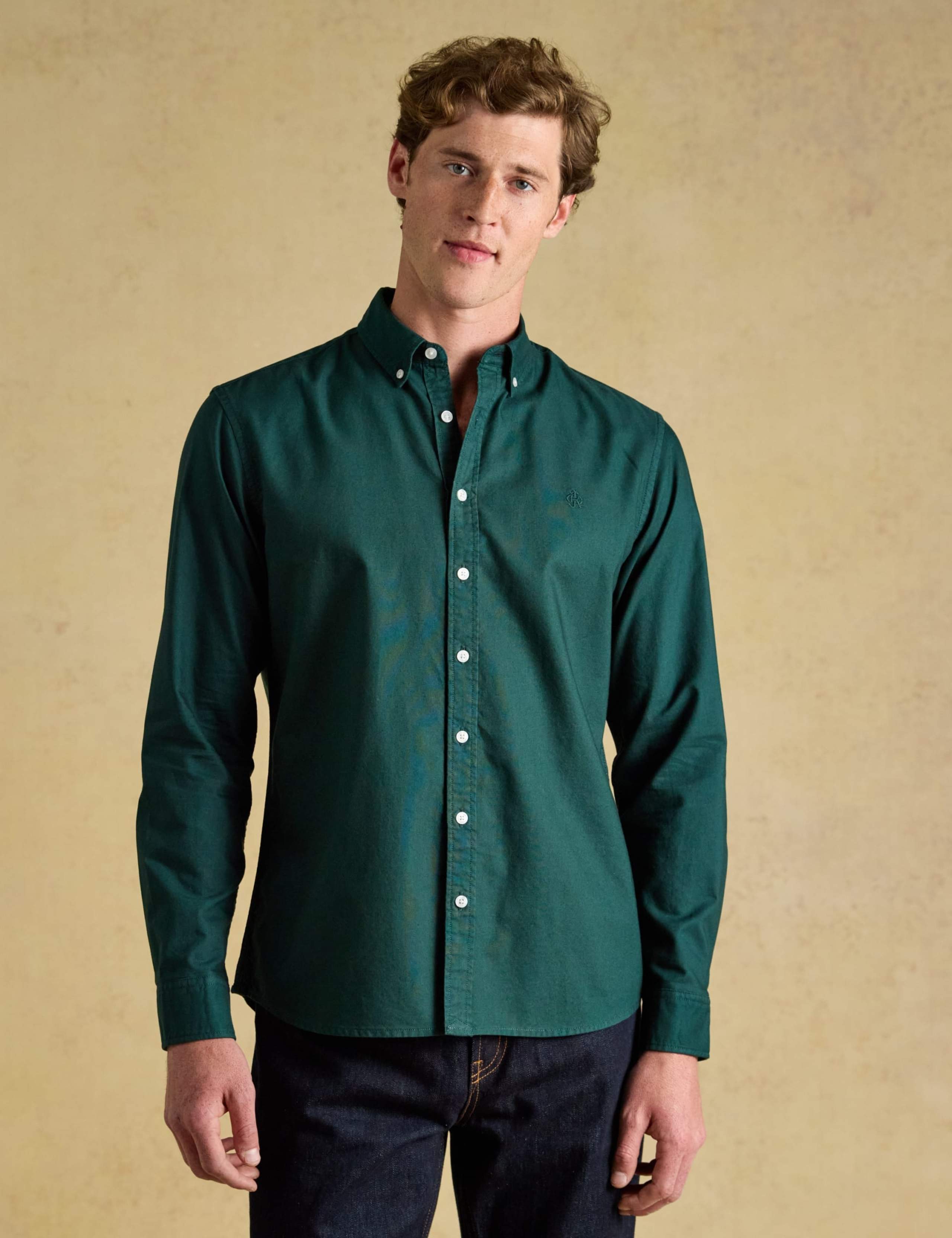 Regular Fit Pure Cotton Button Down Collar Shirt