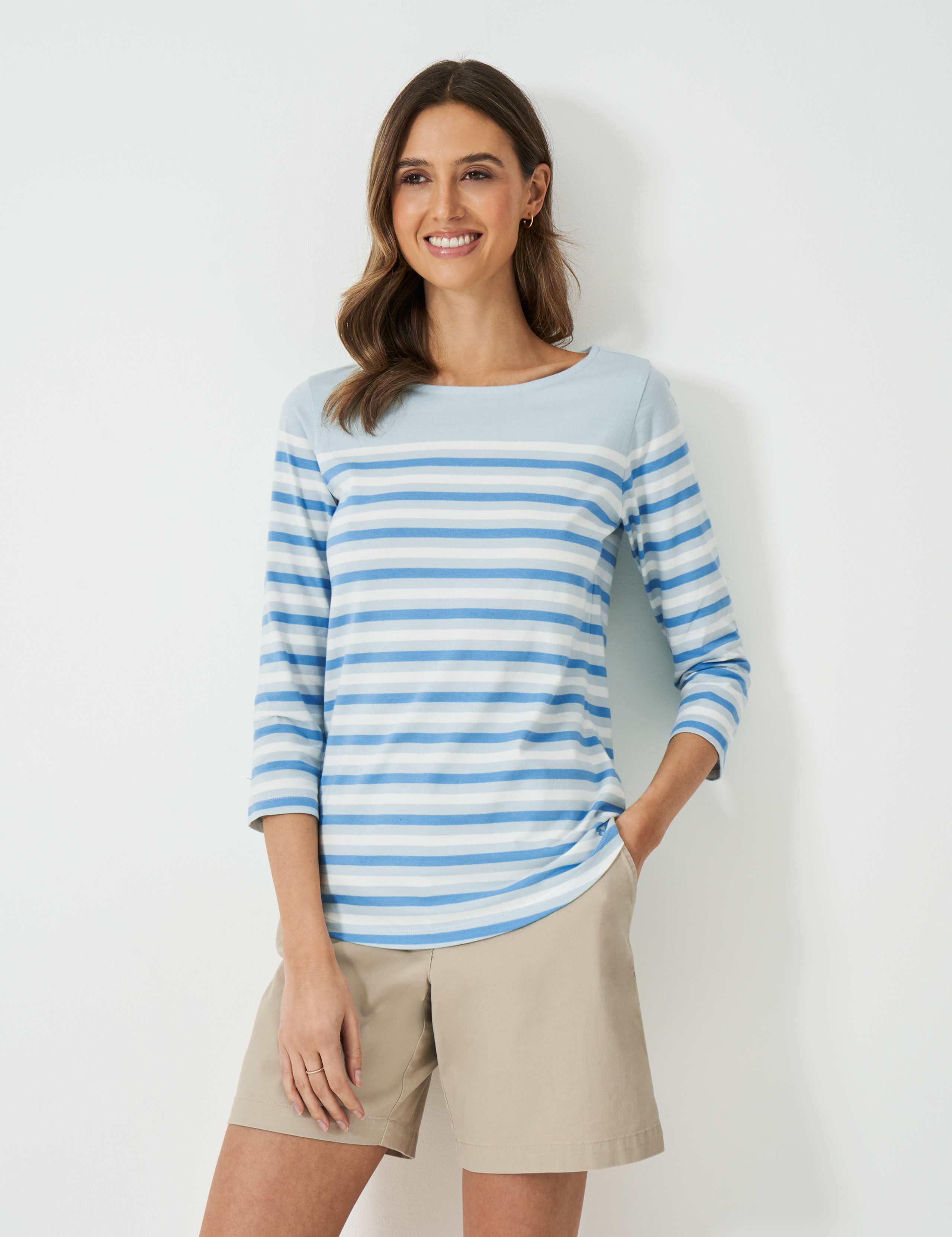 Pure Cotton Striped Top