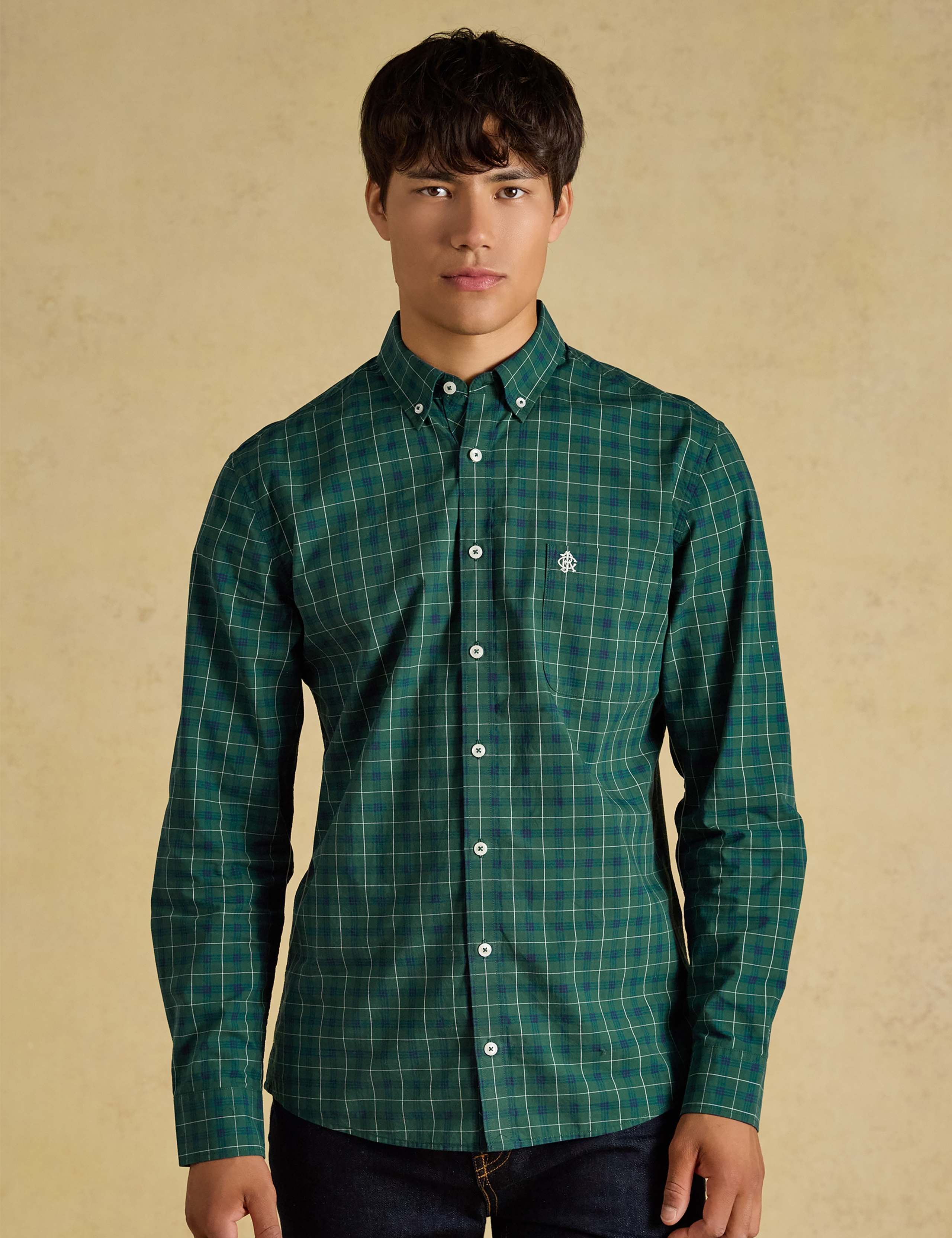 Regular Fit Pure Cotton Checked Shirt