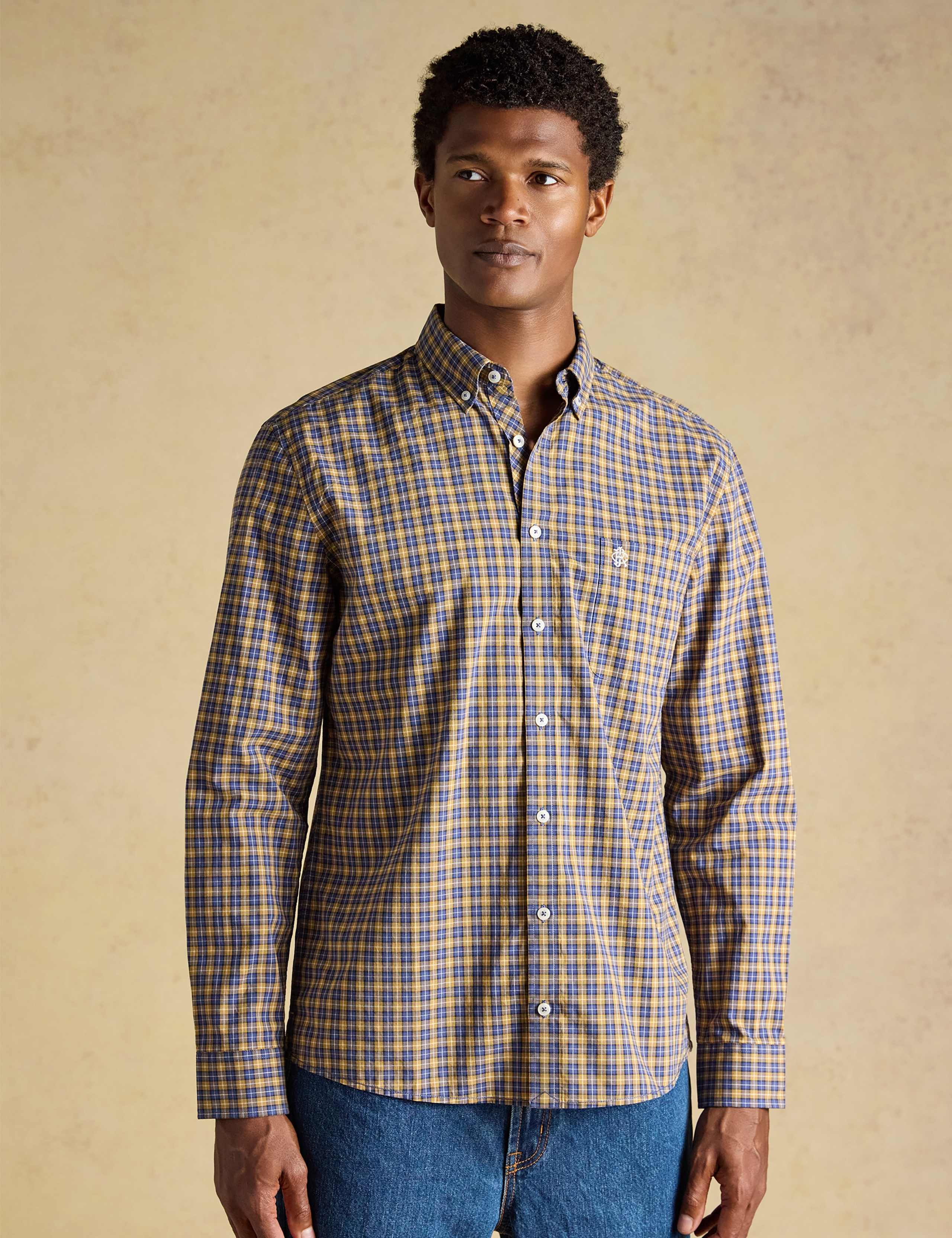 Regular Fit Pure Cotton Checked Shirt