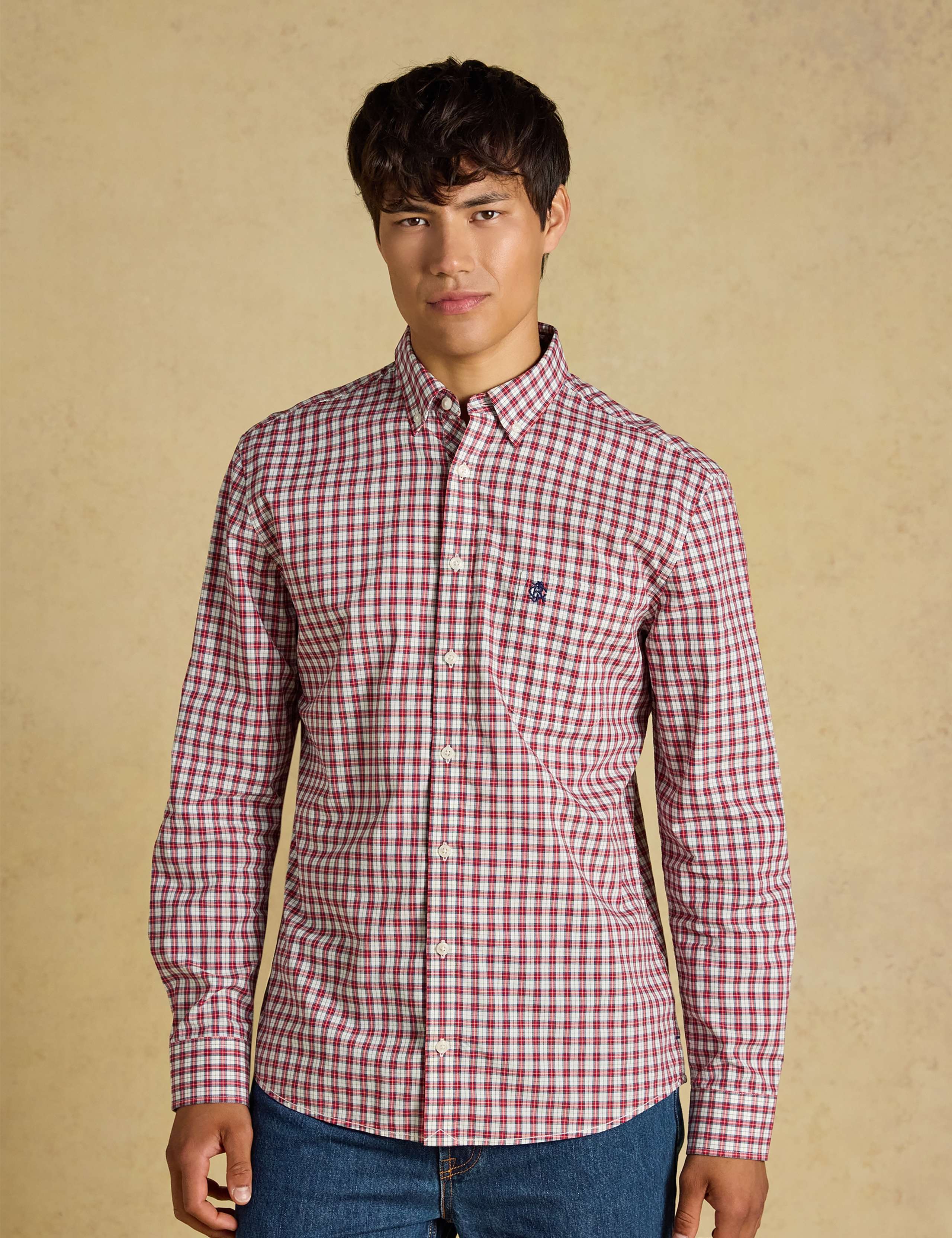 Regular Fit Pure Cotton Checked Shirt
