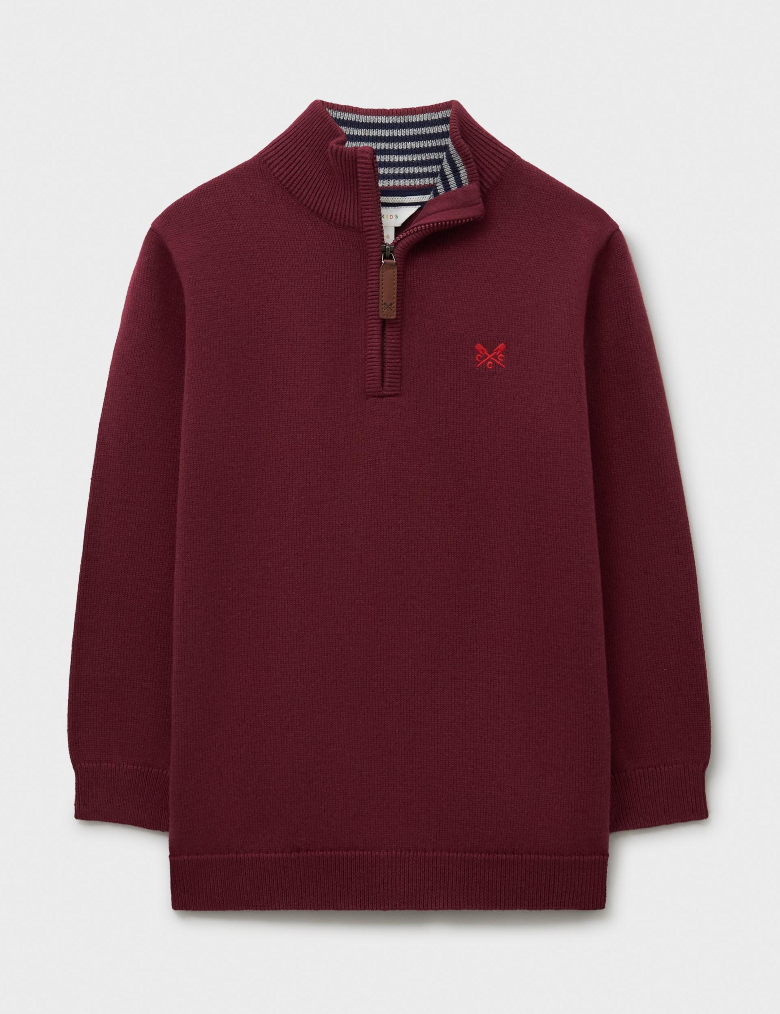 Pure Cotton Half Zip Jumper (3-12 Yrs)