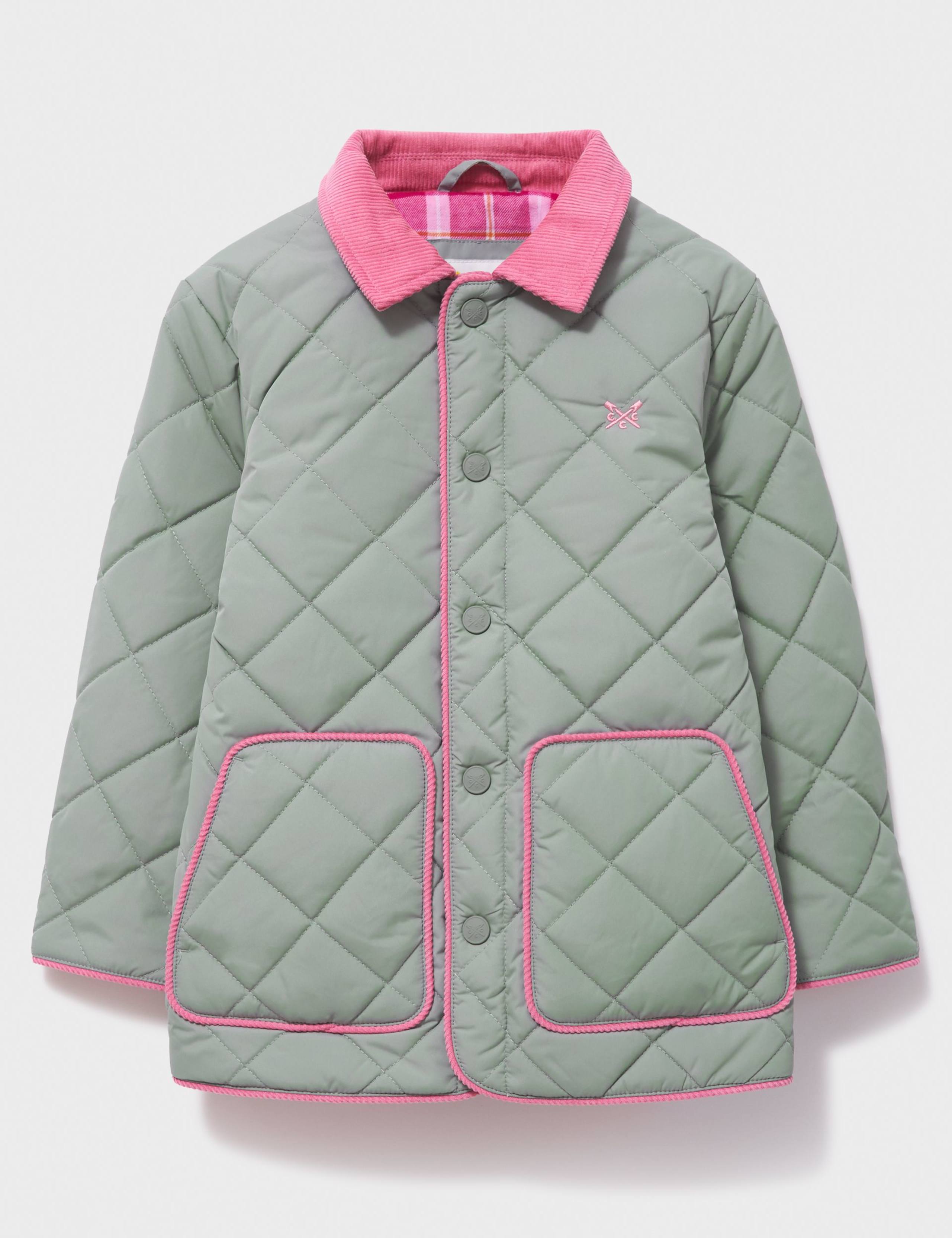 Cord Collar Diamond Quilted Jacket (3-12 Yrs)