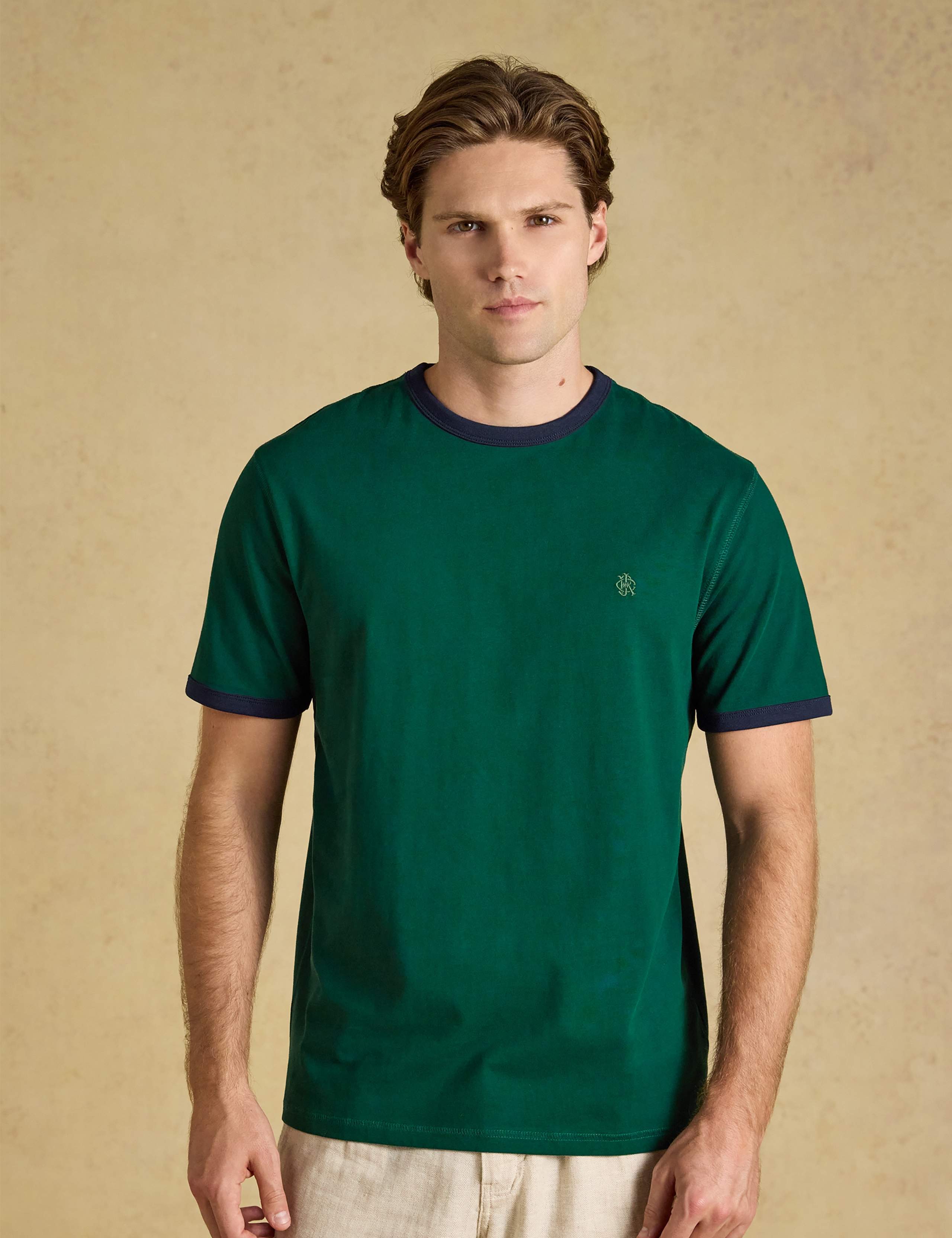 Pure Cotton Crew Neck T-Shirt
