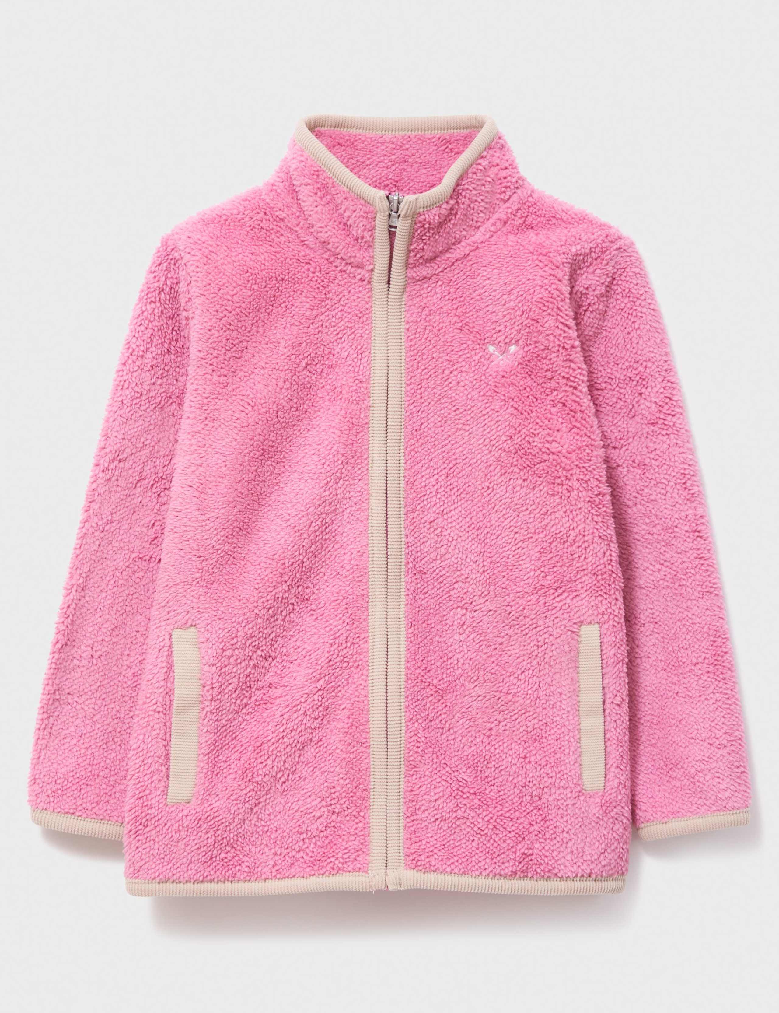 Contrast Trim Zip Fleece Top (3-12 Yrs)