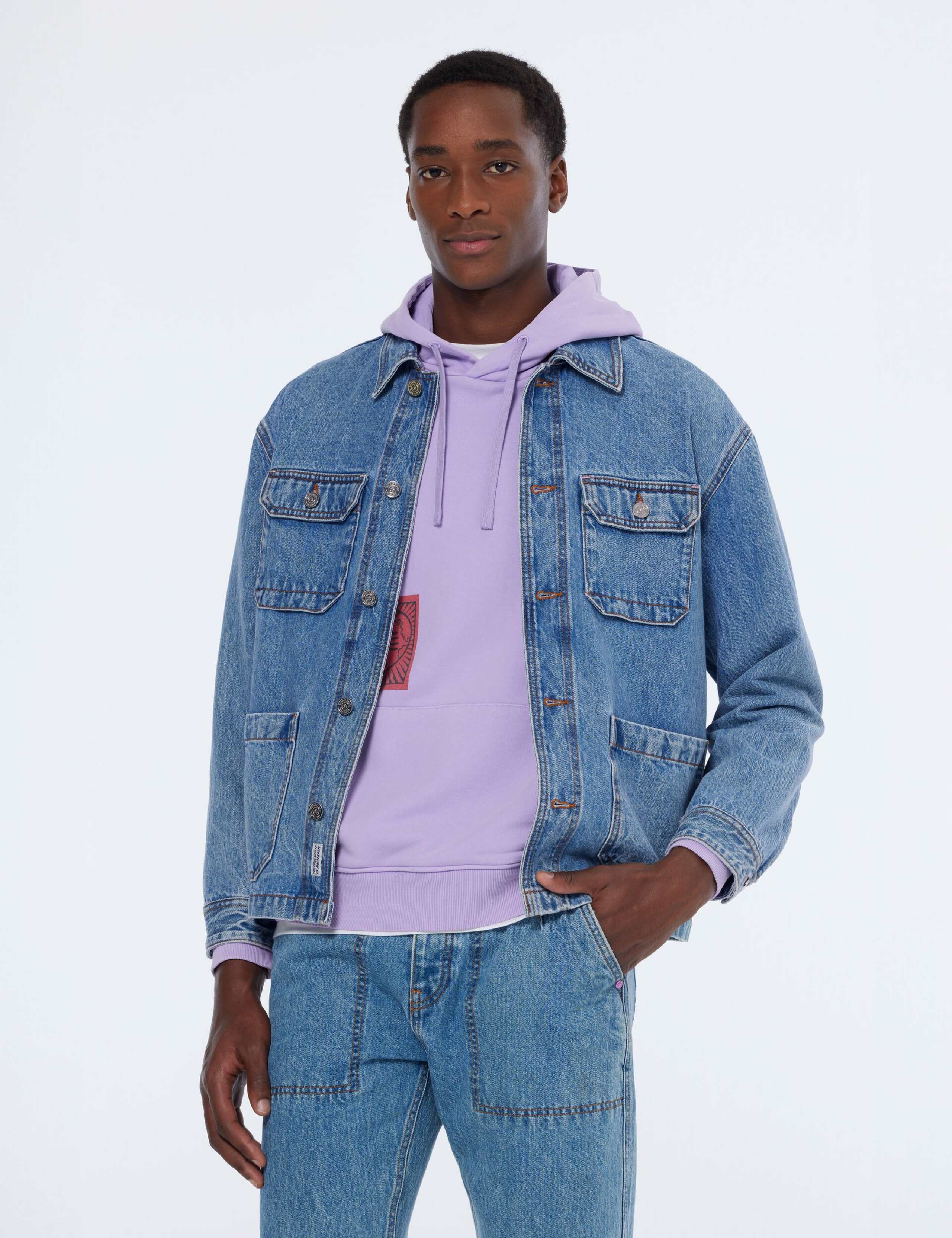 Collared Denim Jacket