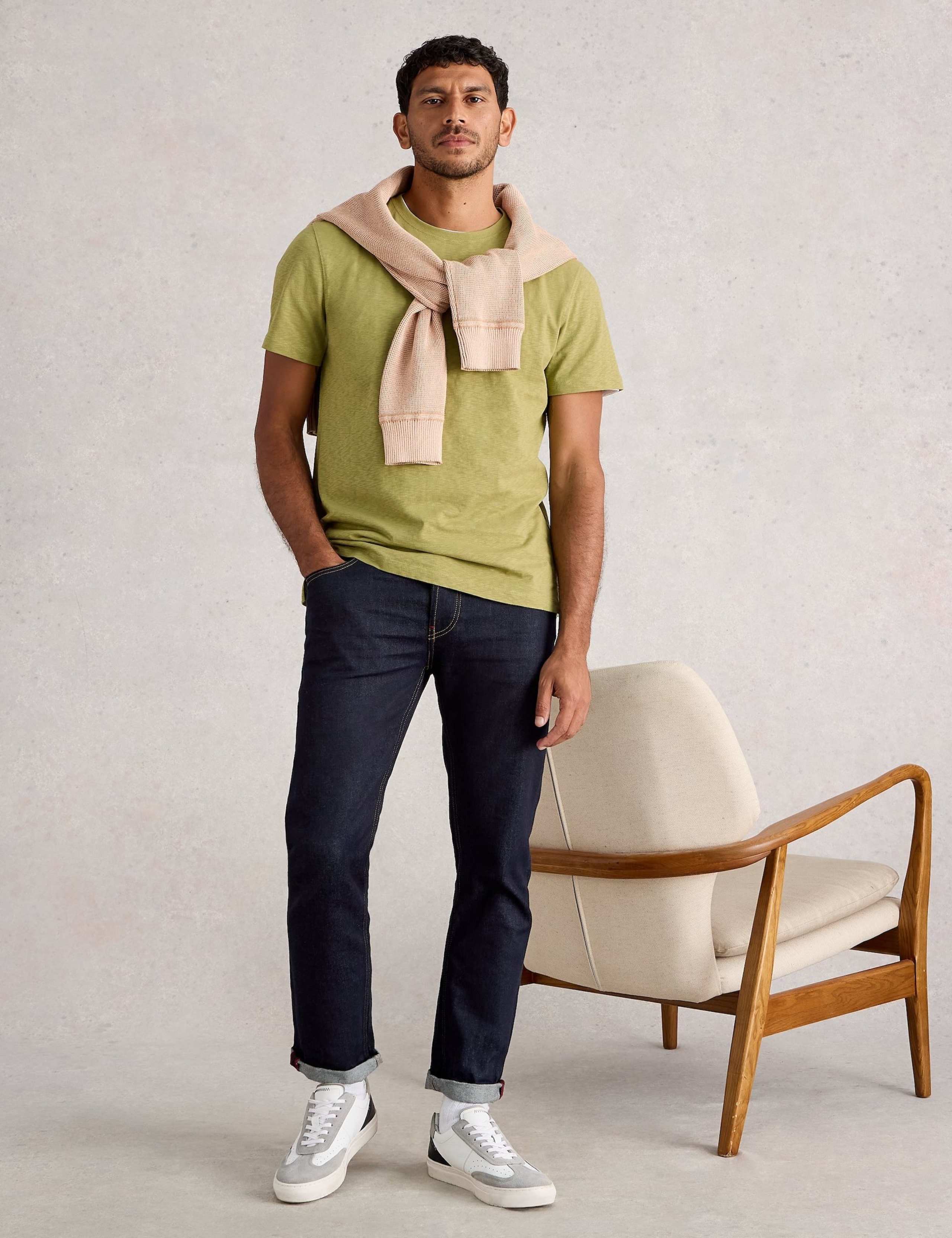 Pure Cotton Crew Neck T-Shirt