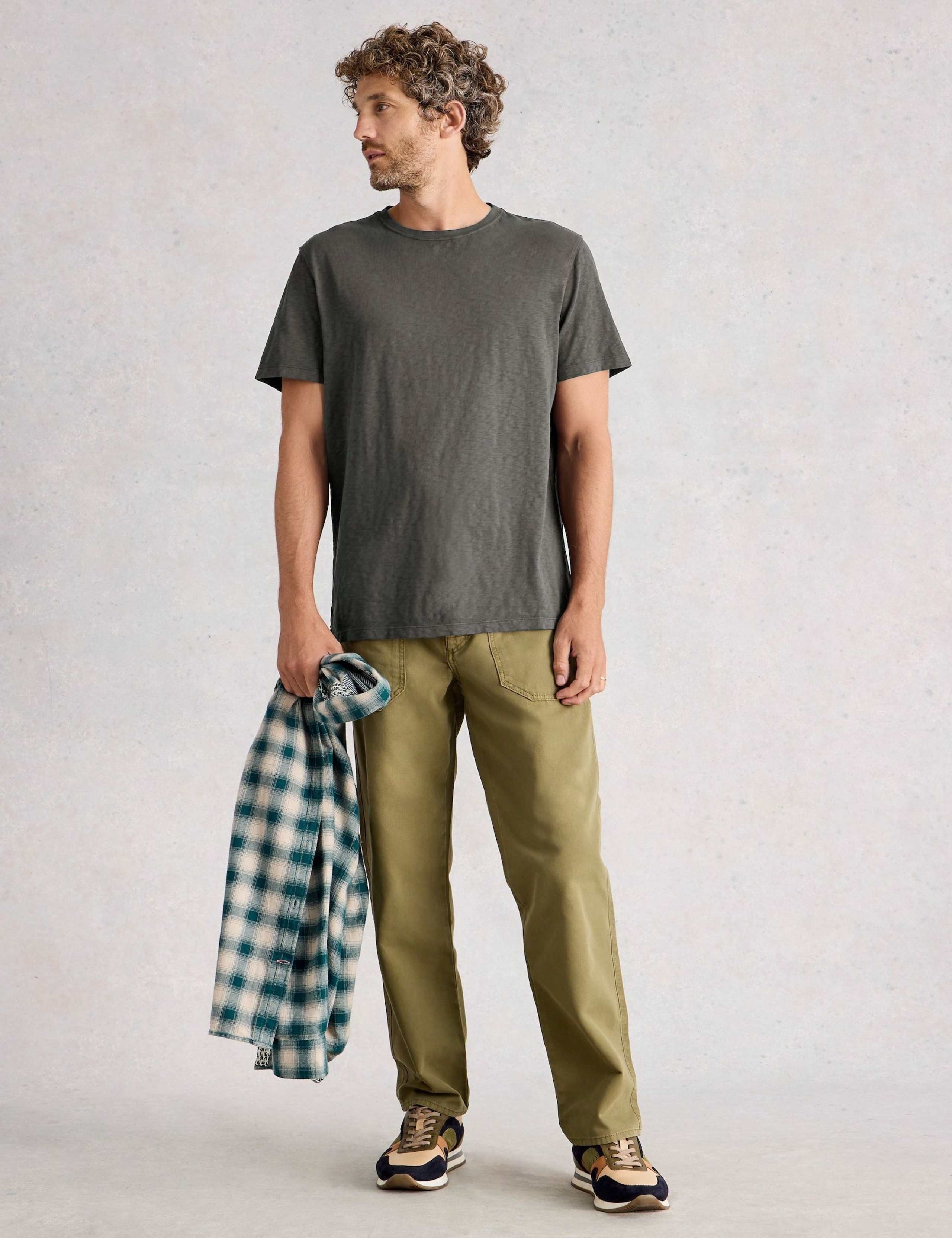 Pure Cotton Crew Neck T-Shirt