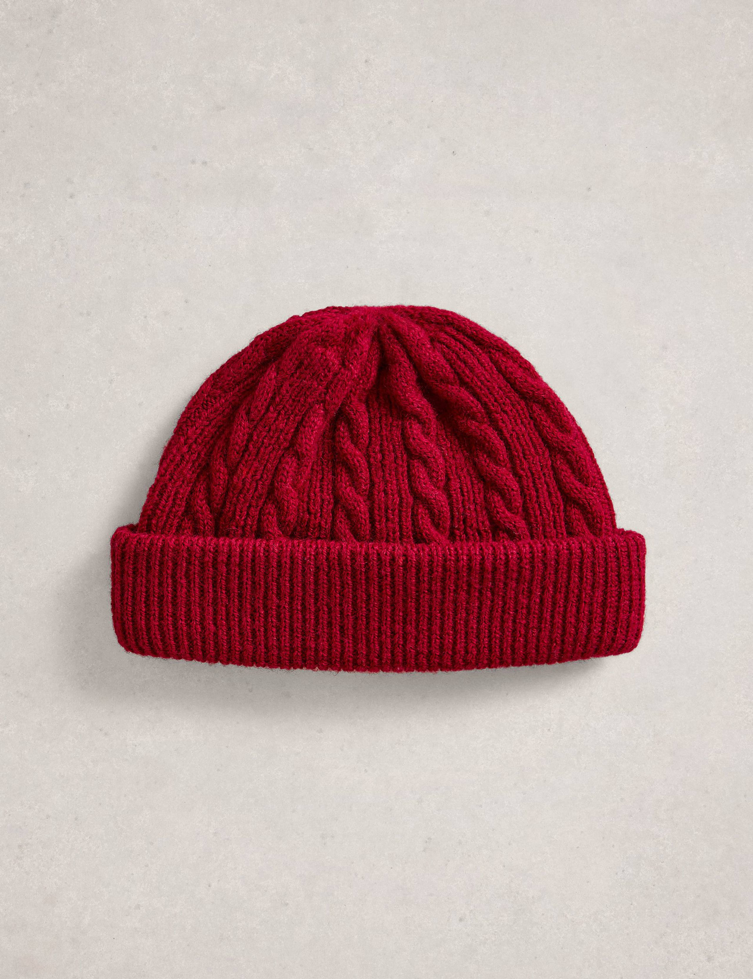 Pure Lambswool Fisherman Beanie Hat