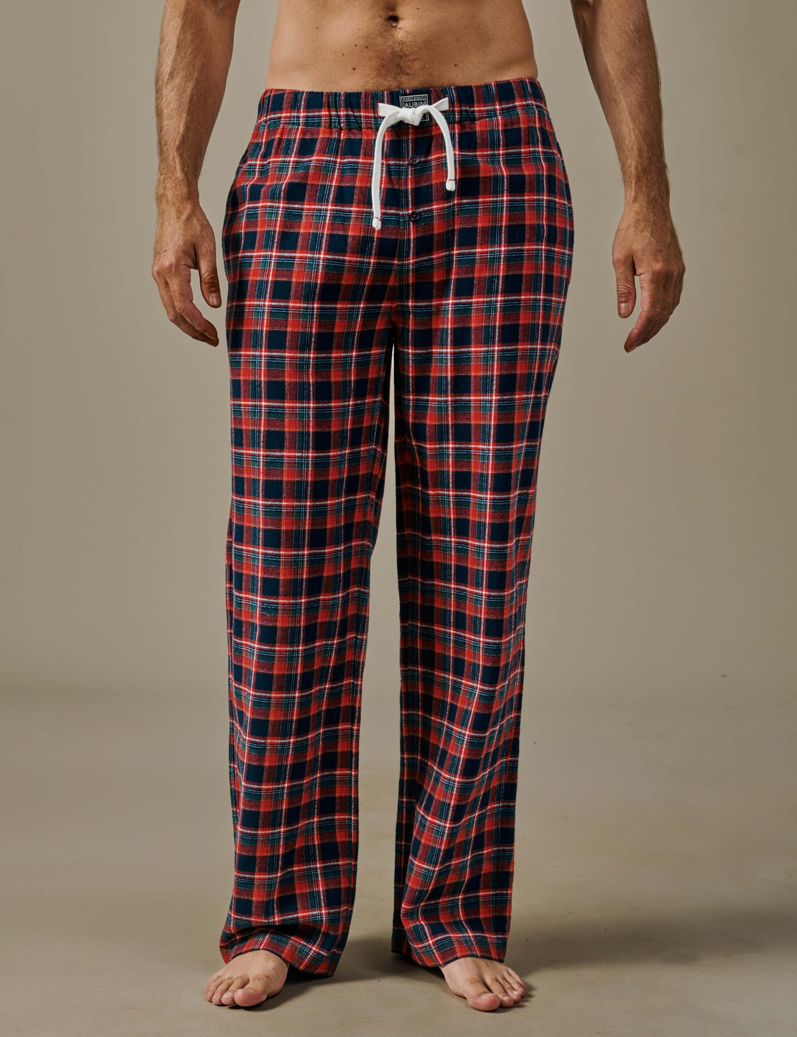Pure Cotton Checked Pyjama Bottoms