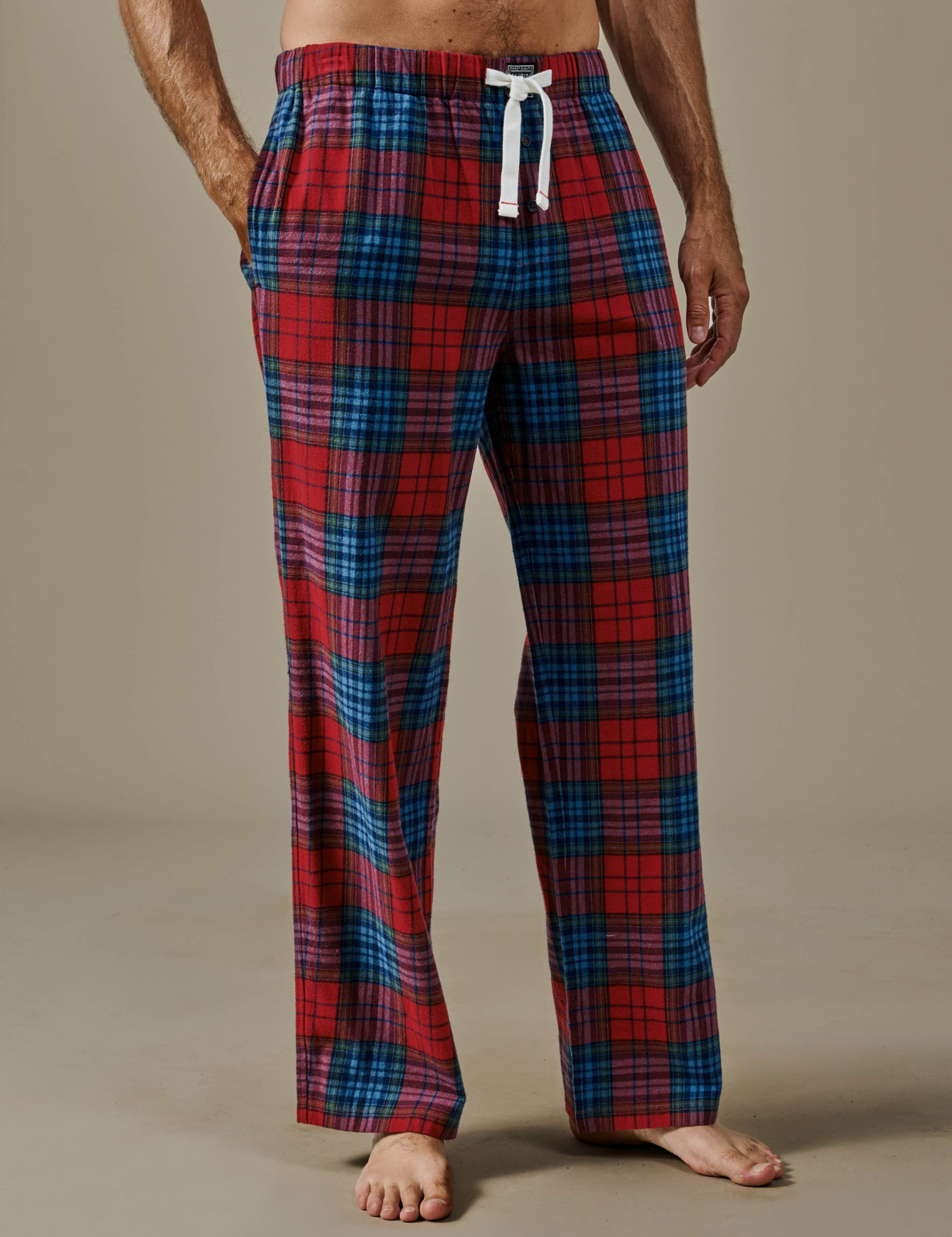 Pure Cotton Checked Pyjama Bottoms