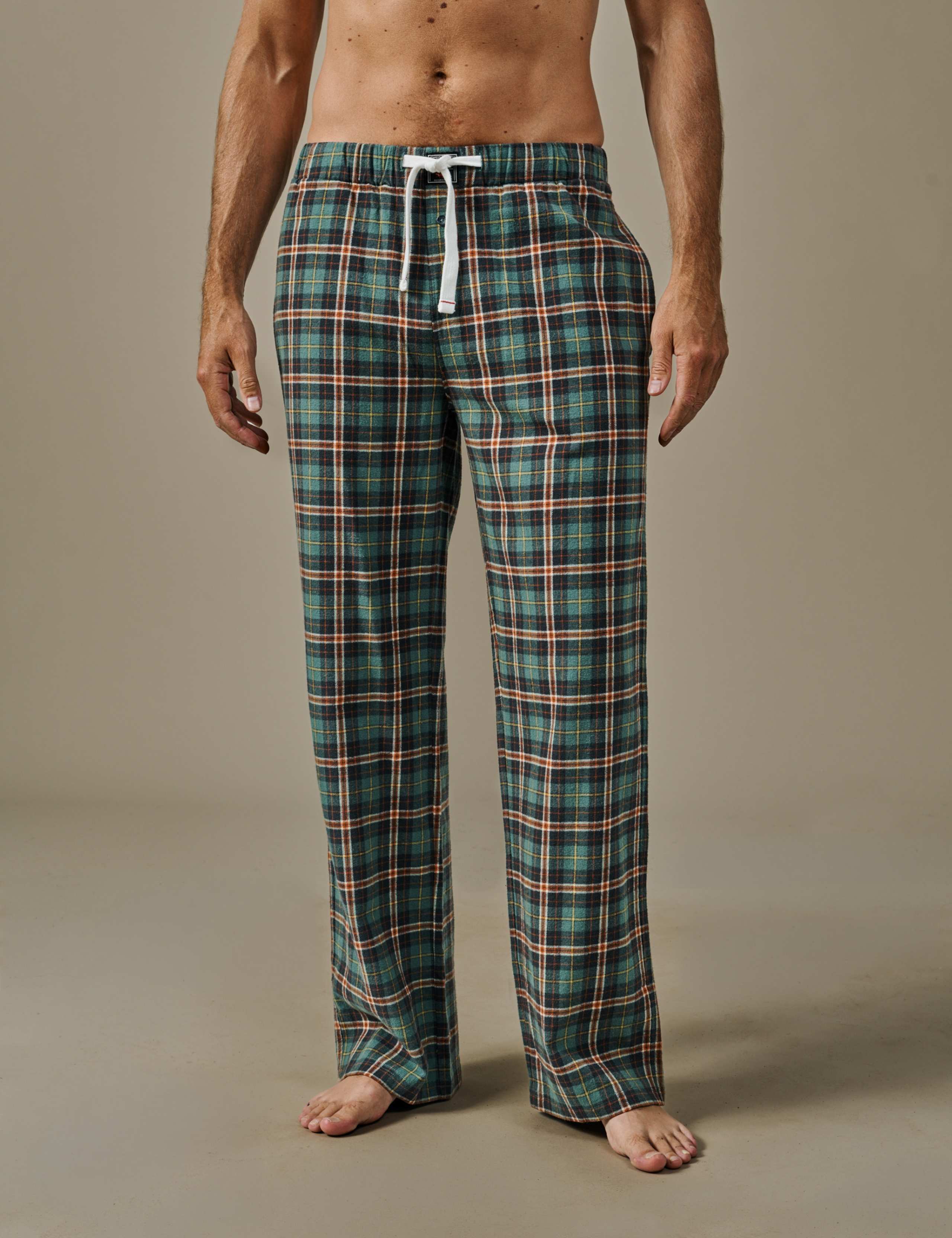 Pure Cotton Checked Pyjama Bottoms