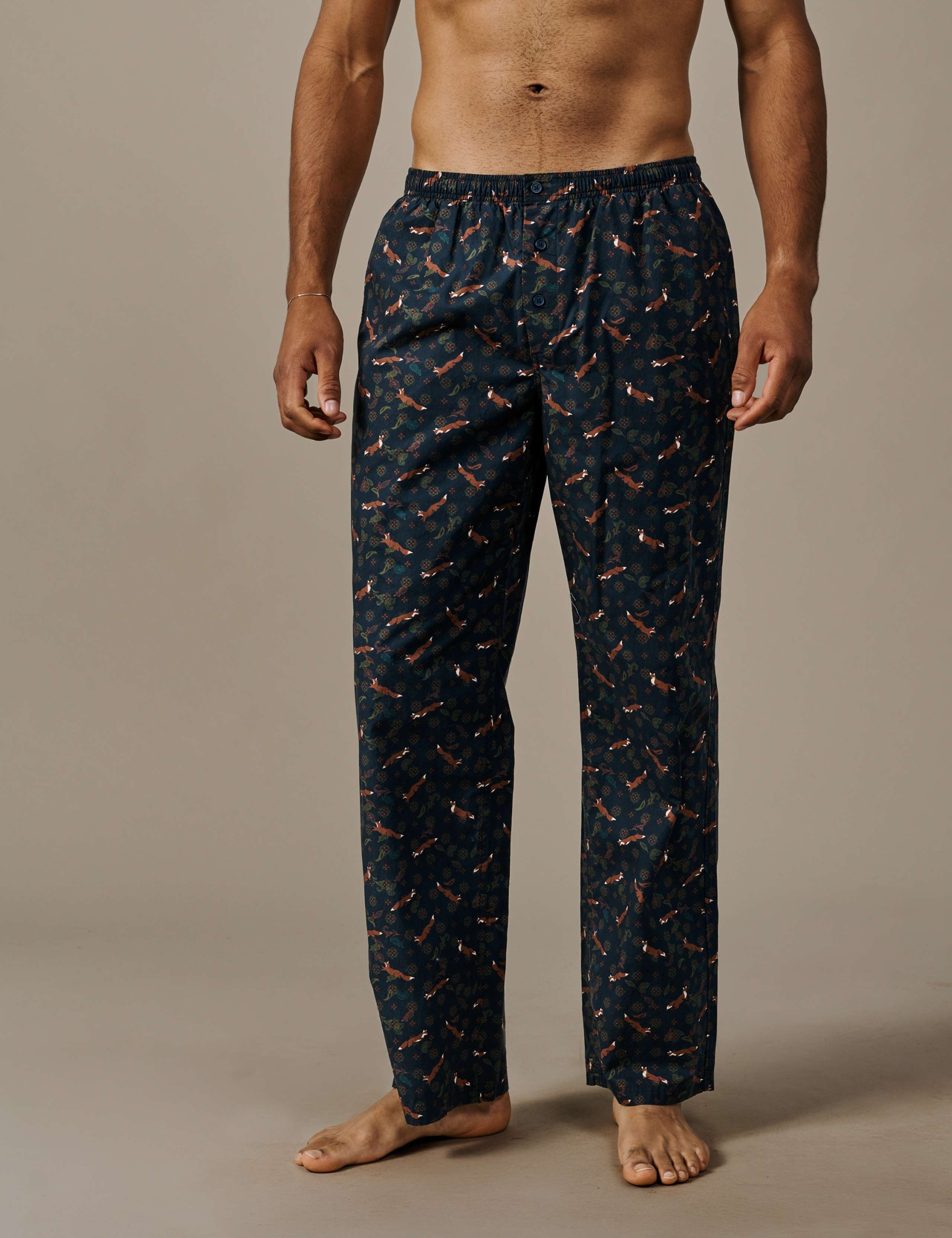 Pure Cotton Printed Pyjama Bottoms