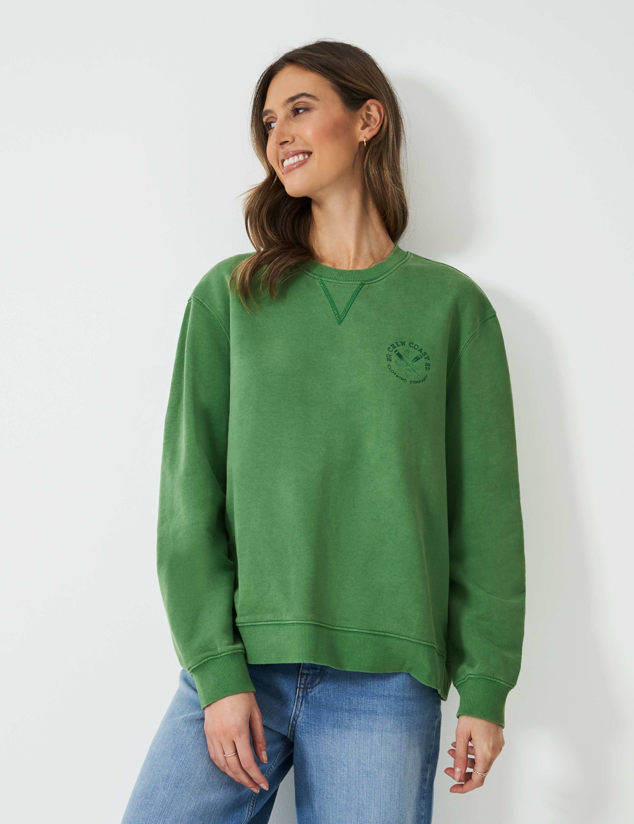 Pure Cotton Textured Sweatshirt