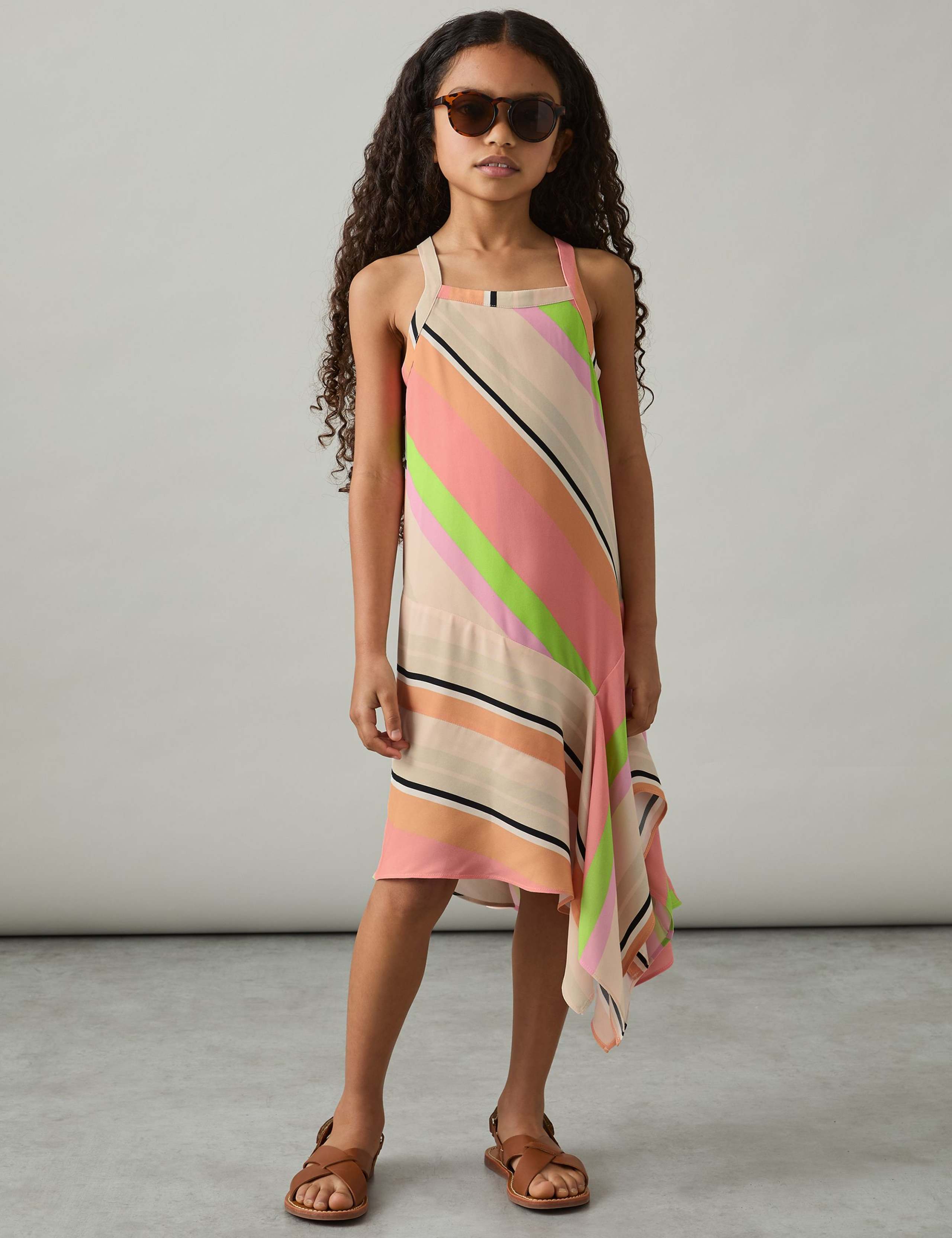 Striped Dress (4-14 Yrs)