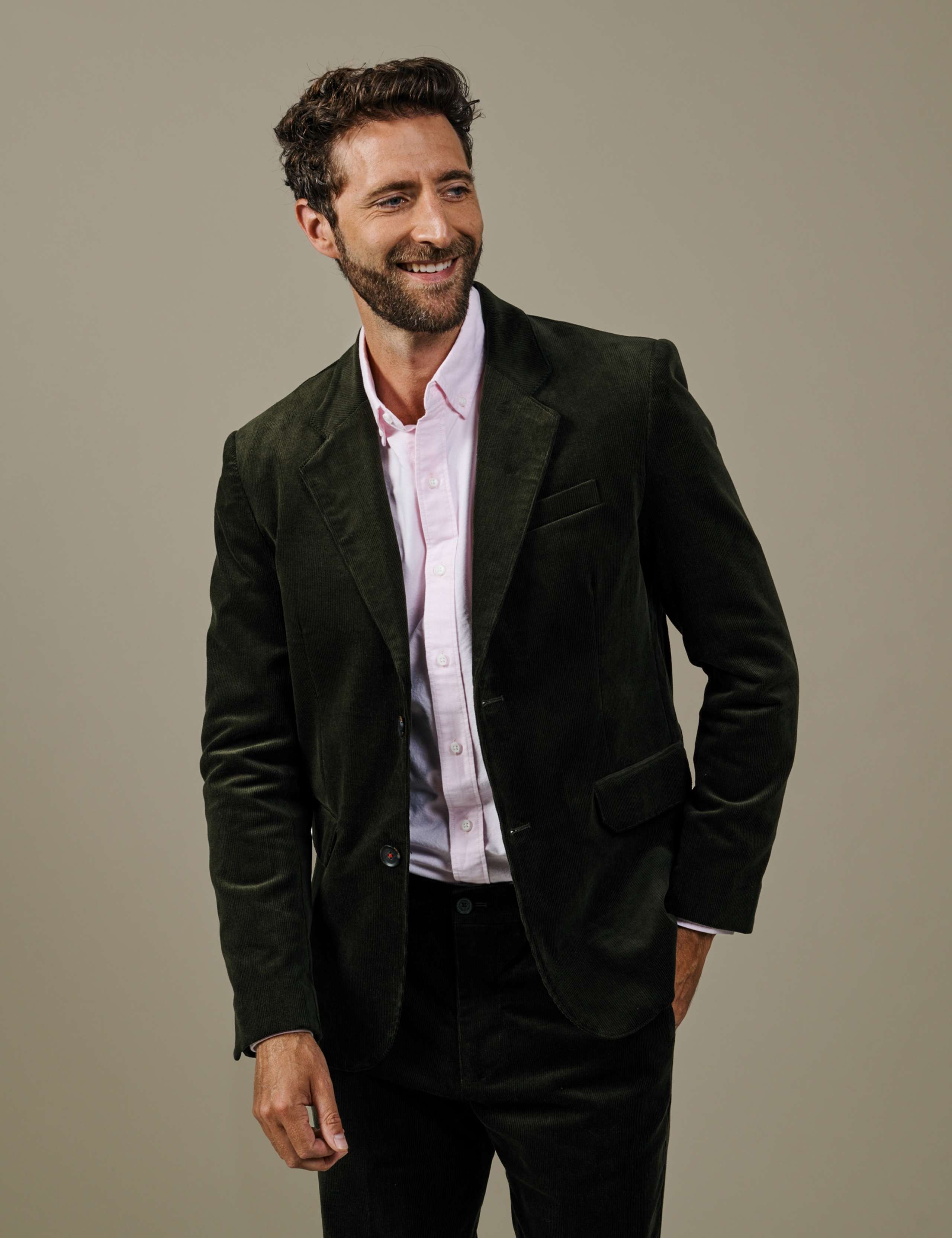 Cotton Rich Tailored Fit Blazer