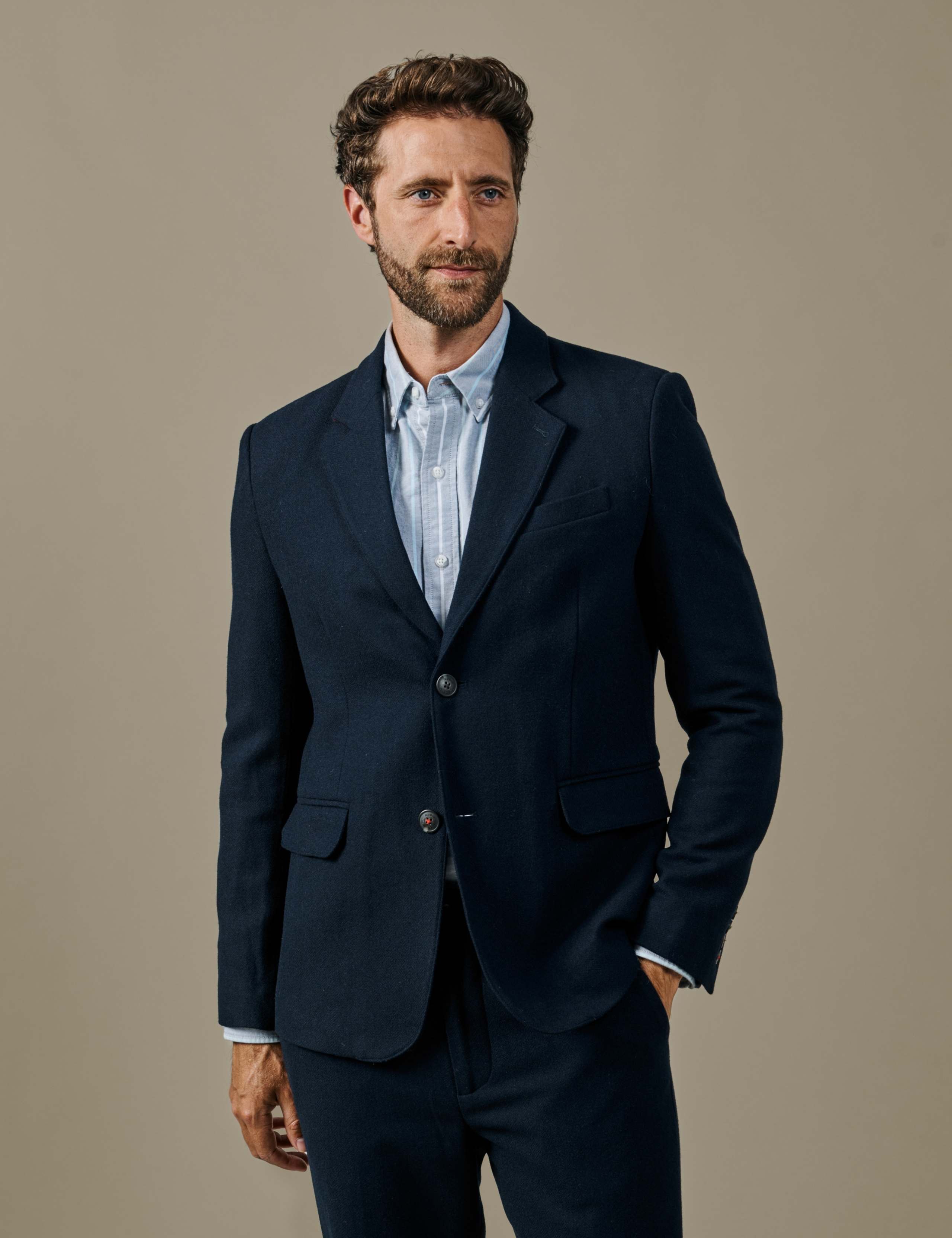 Pure Wool Tailored Fit Blazer