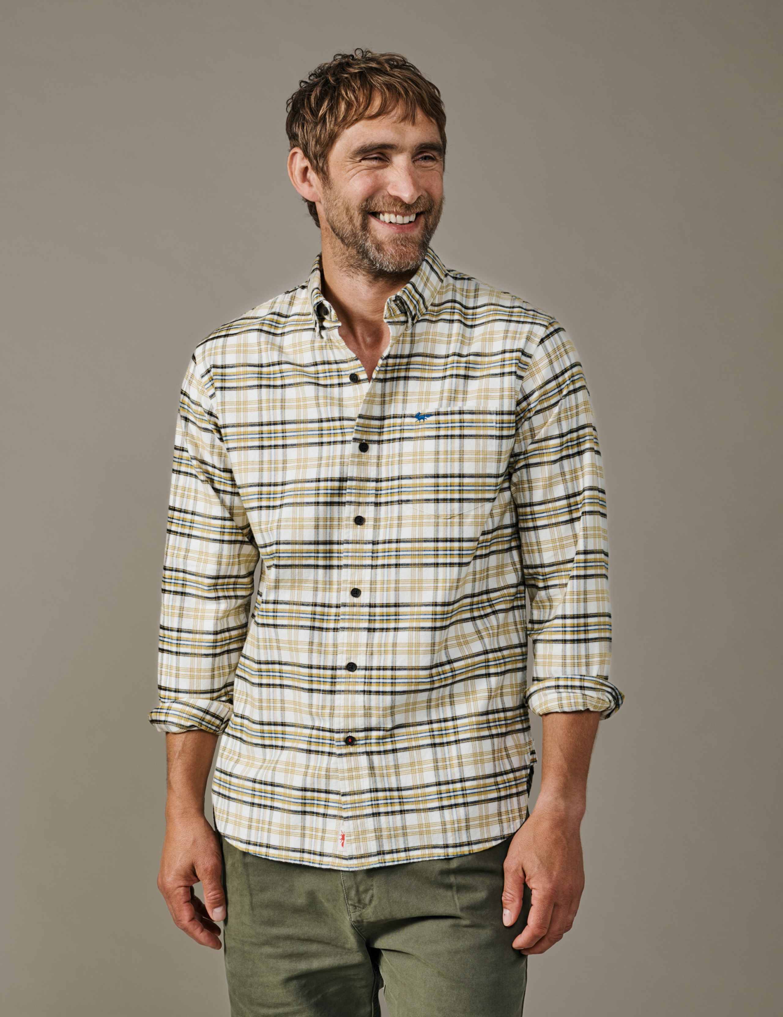 Regular Fit Pure Cotton Check Oxford Shirt