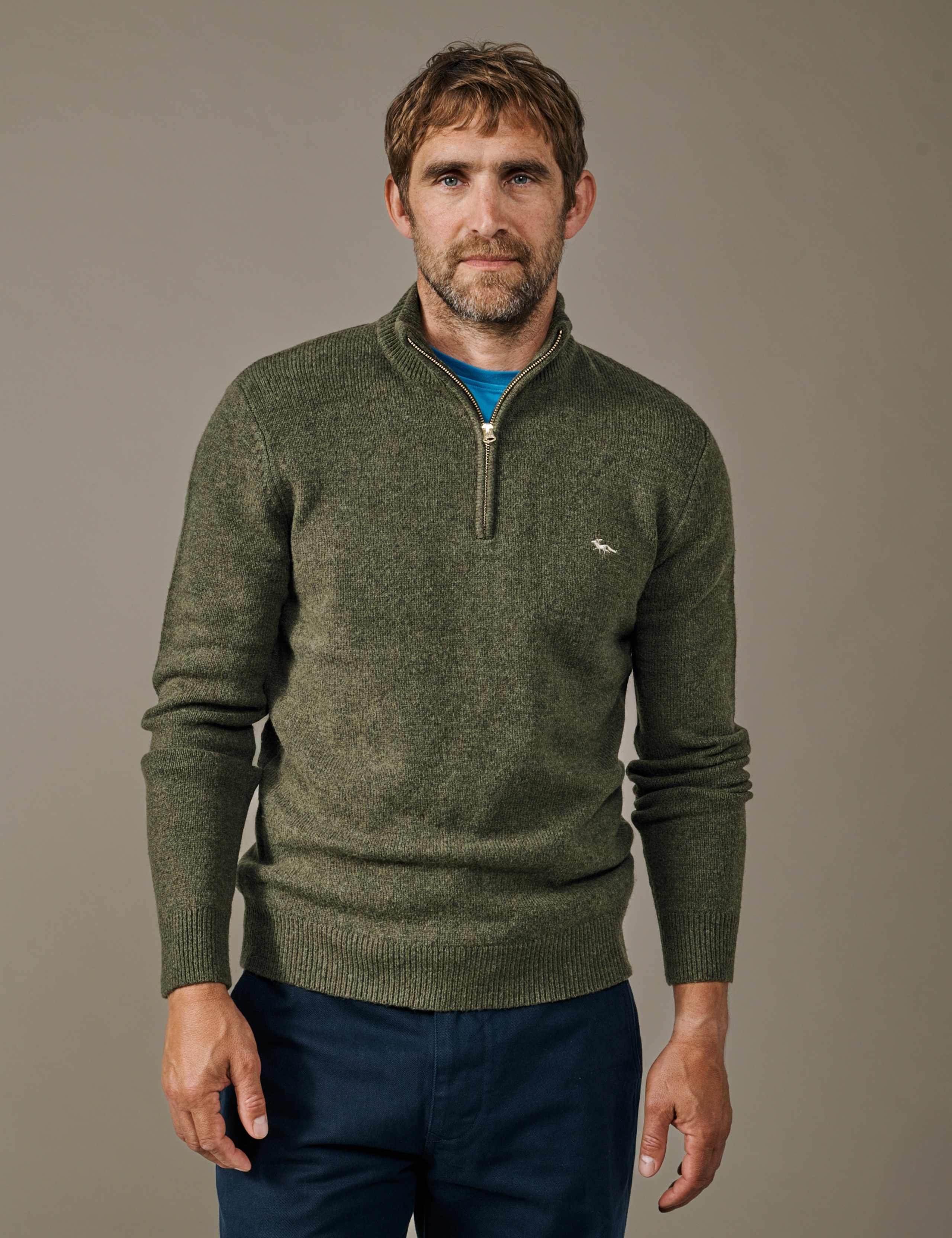 Lambswool Rich Half Zip Jumper