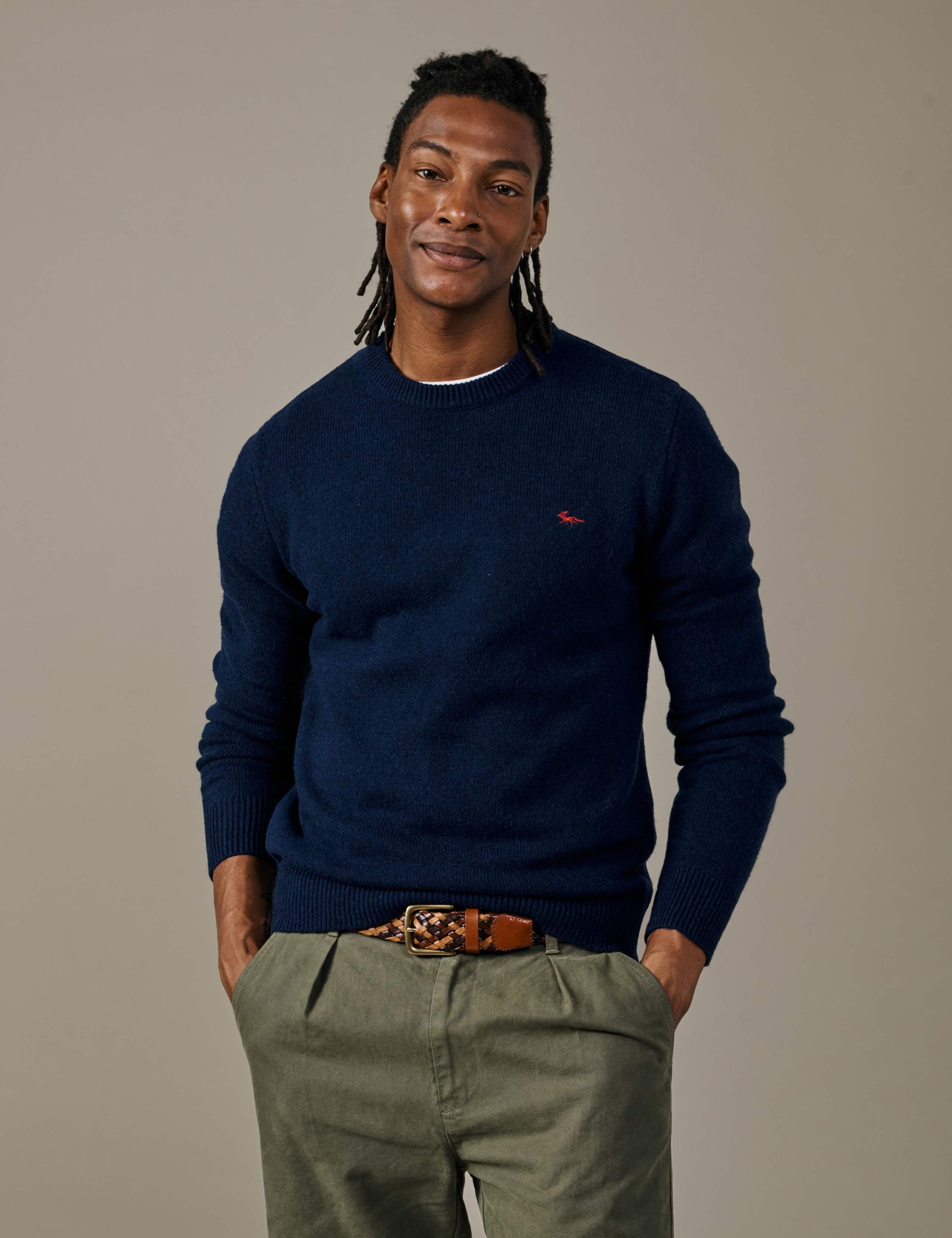 Lambswool Rich Crew Neck Jumper