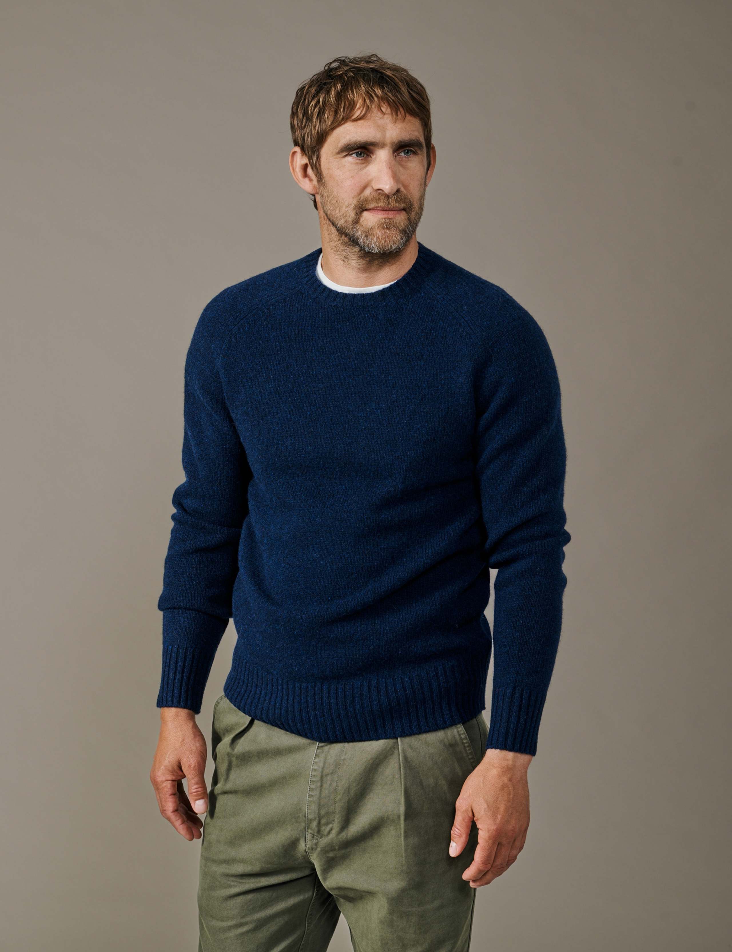 Pure Wool Crew Neck Jumper