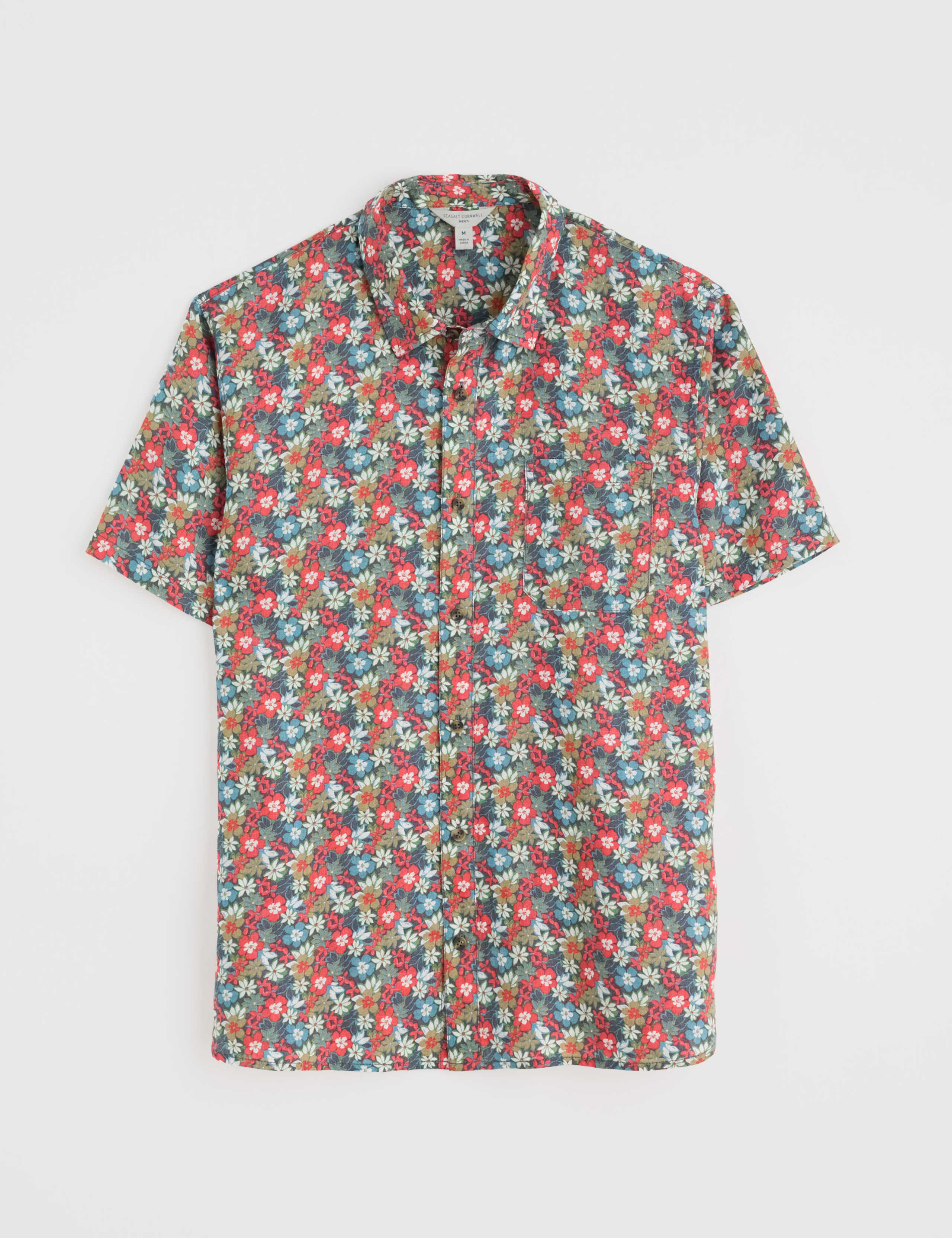 Pure Linen Floral Shirt