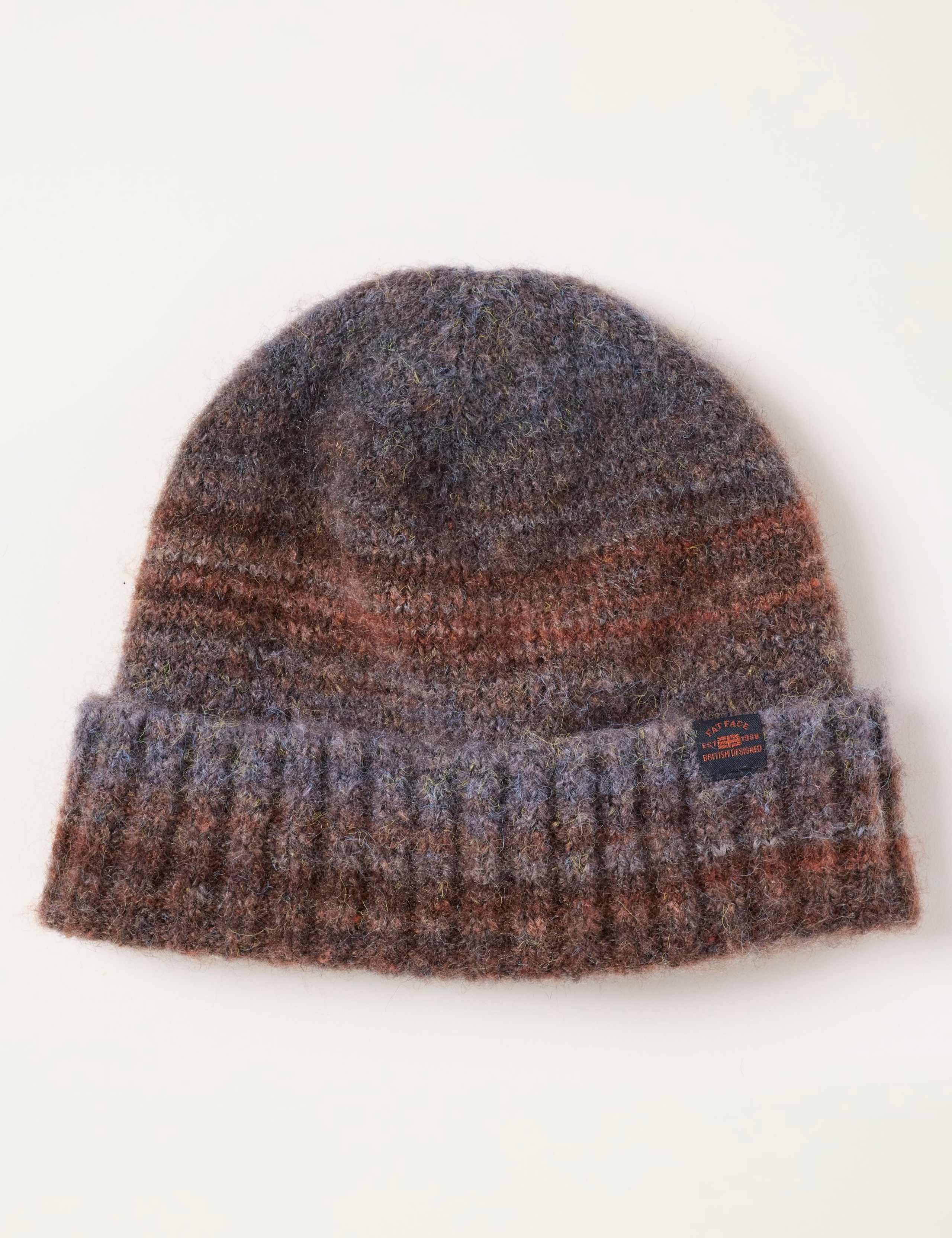 Ombre Beanie Hat with Wool