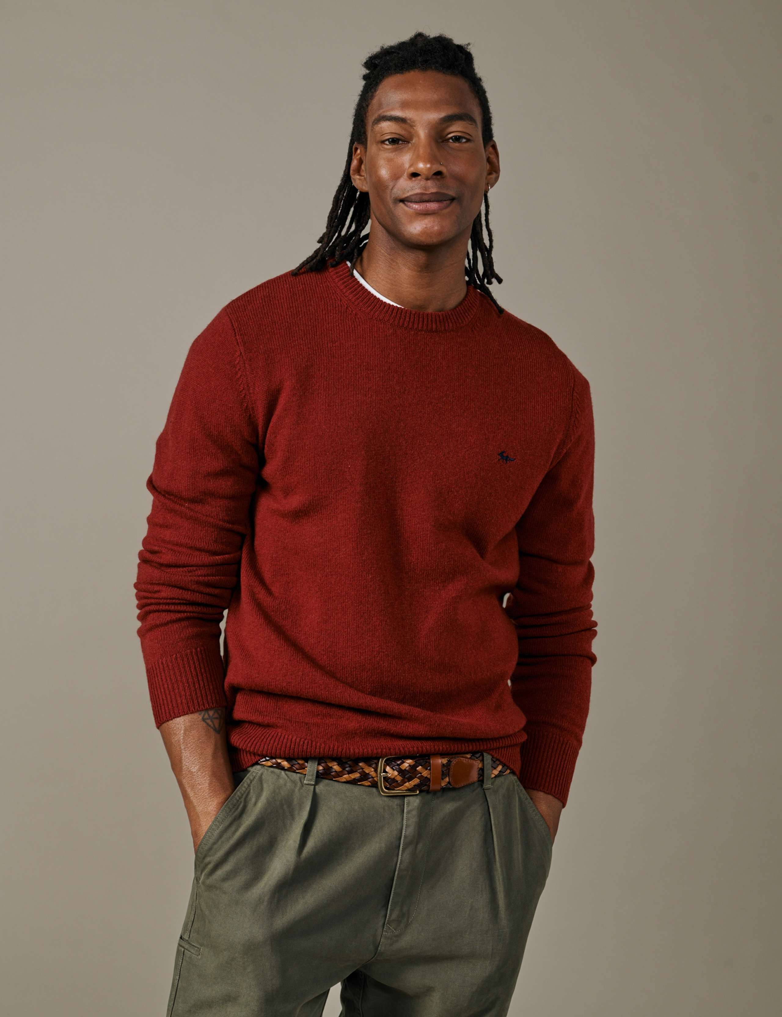 Pure Wool Crew Neck Jumper