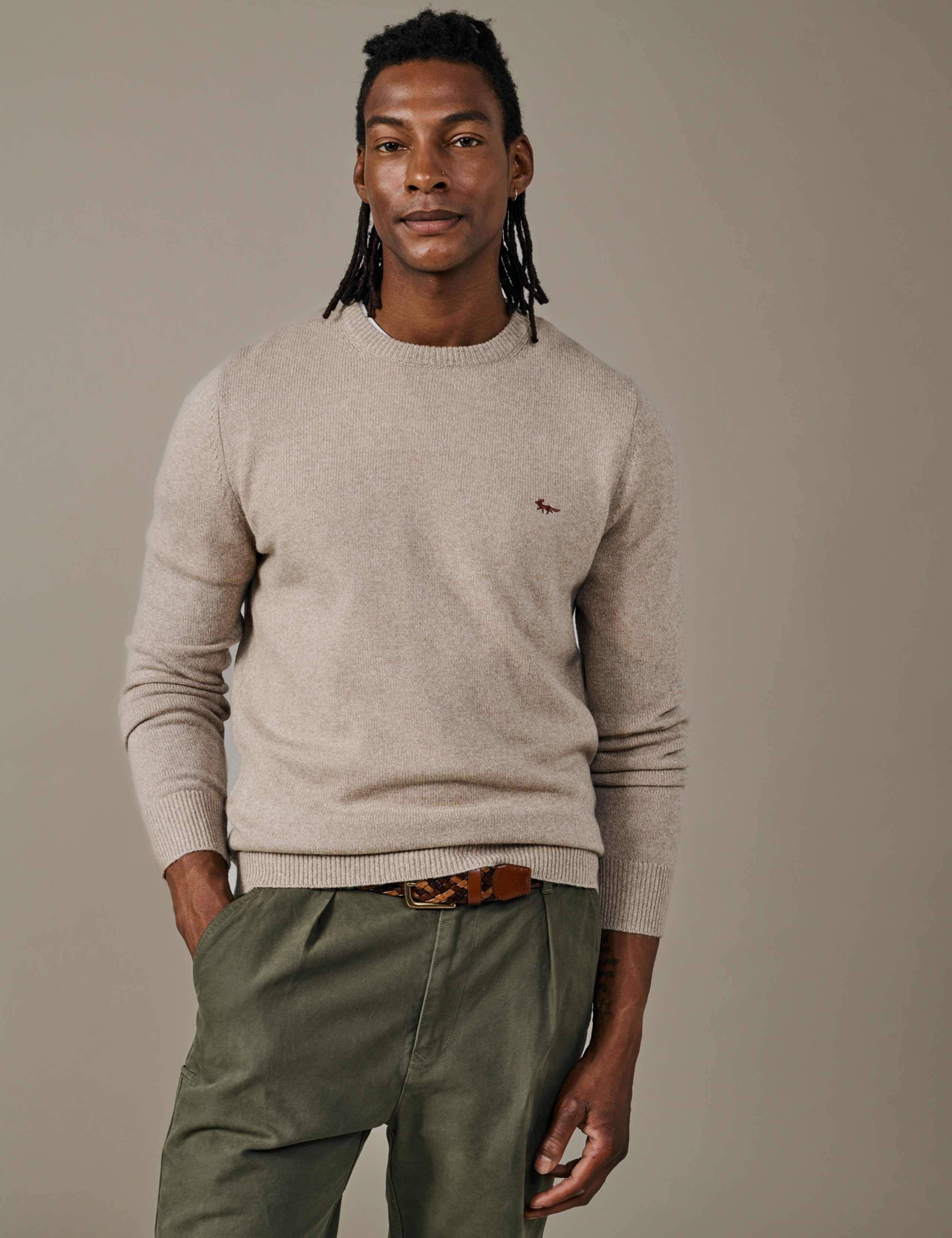Pure Wool Crew Neck Jumper