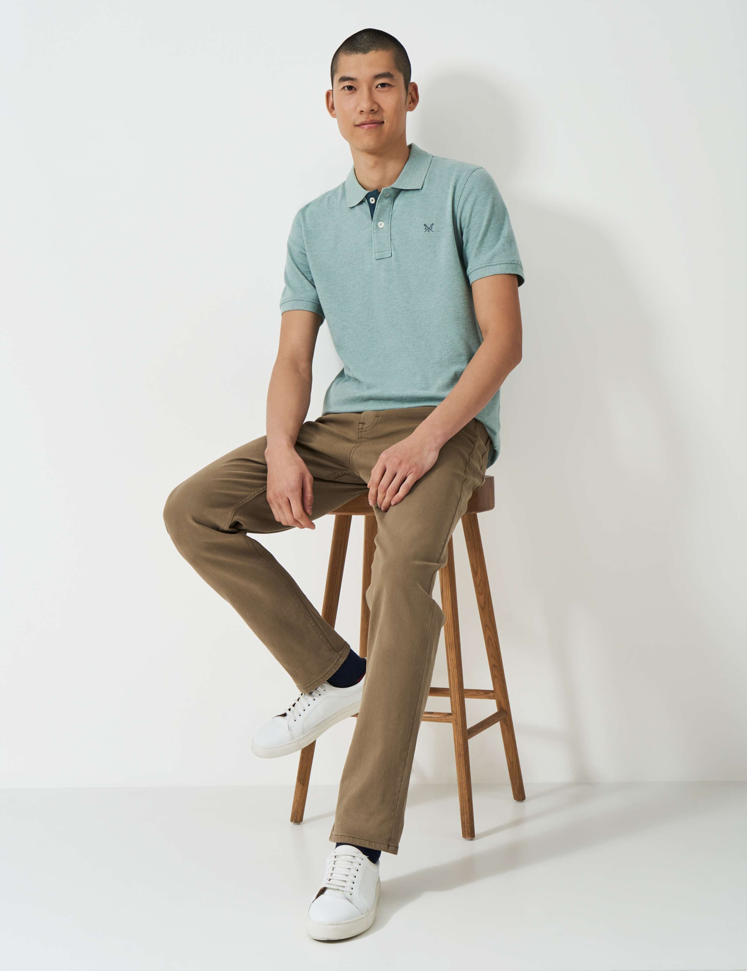 Straight Fit Overdyed 5 Pocket Jeans