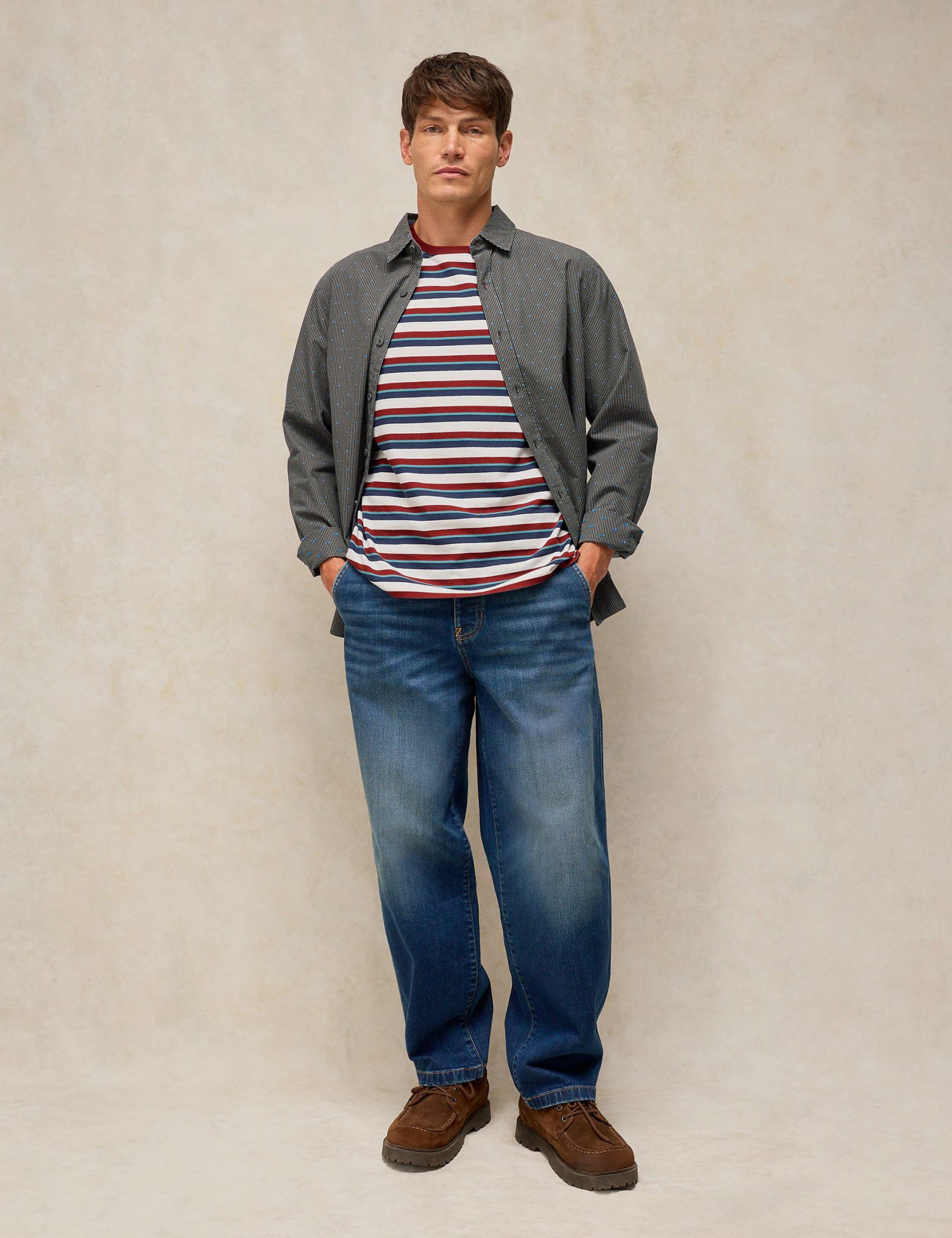Printed Crew Neck Cotton T-Shirt