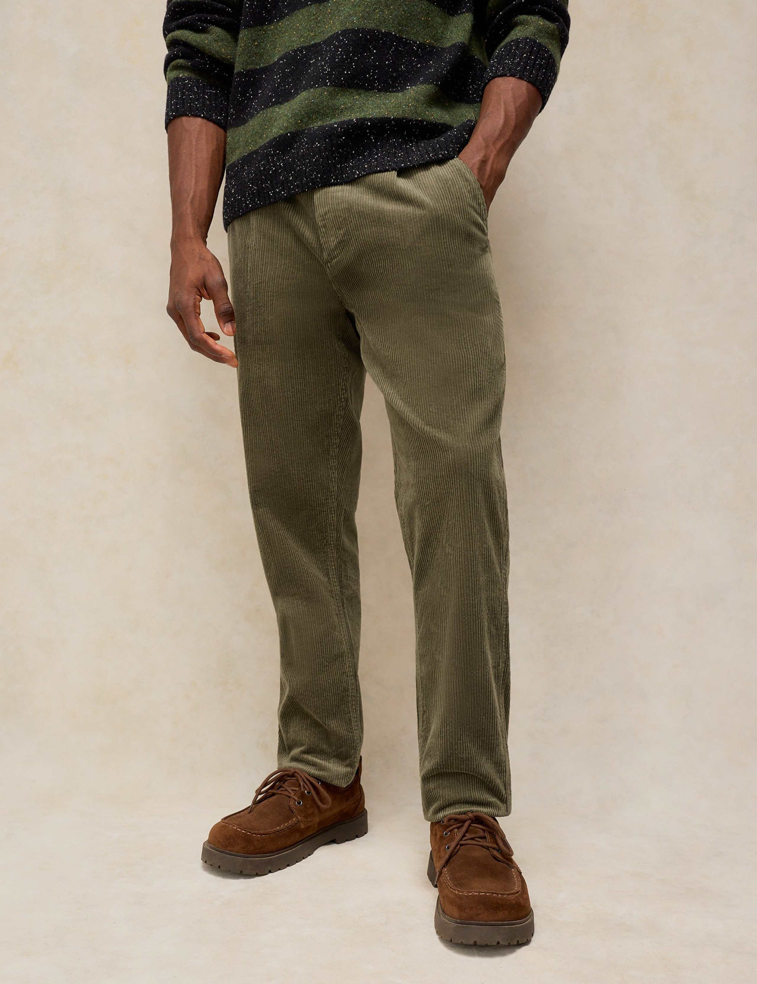 Regular Fit Corduroy Trousers