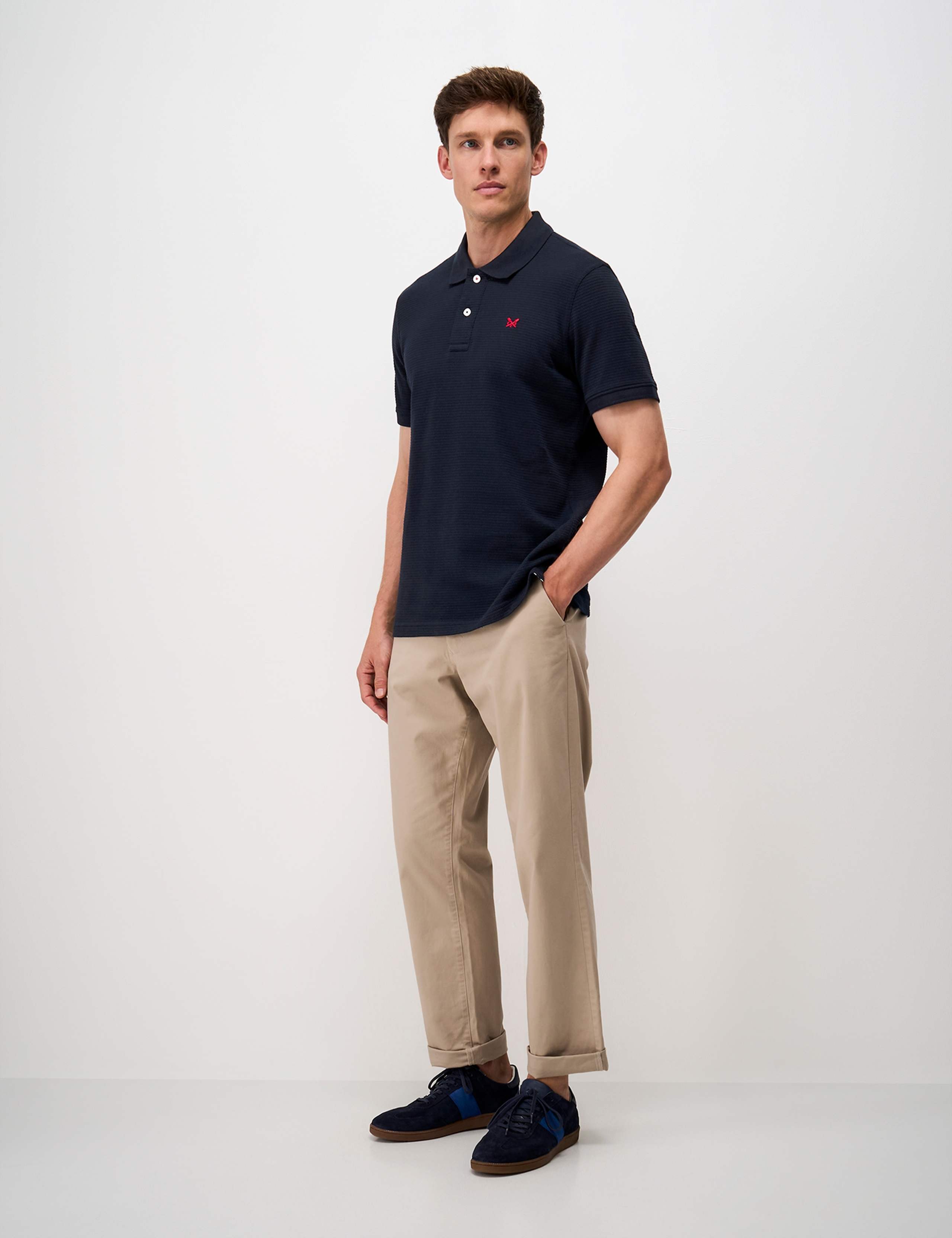 Jacquard Knit Stitch Polo Shirt