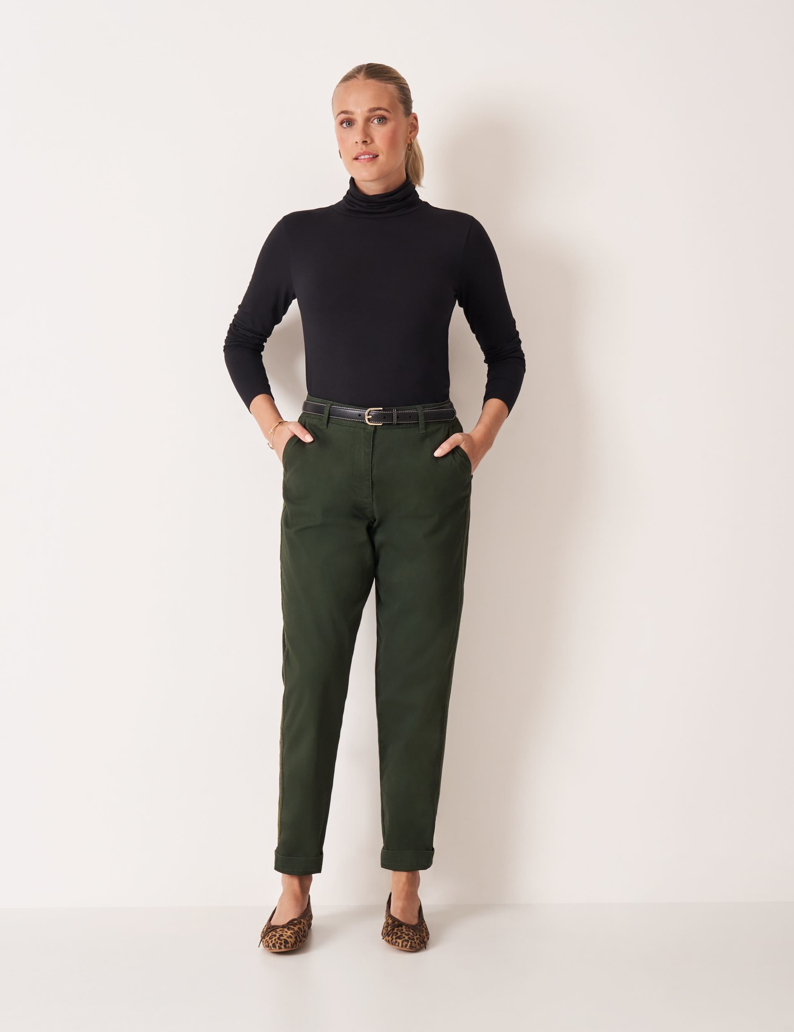 Cotton Rich Relaxed Tapered Chinos