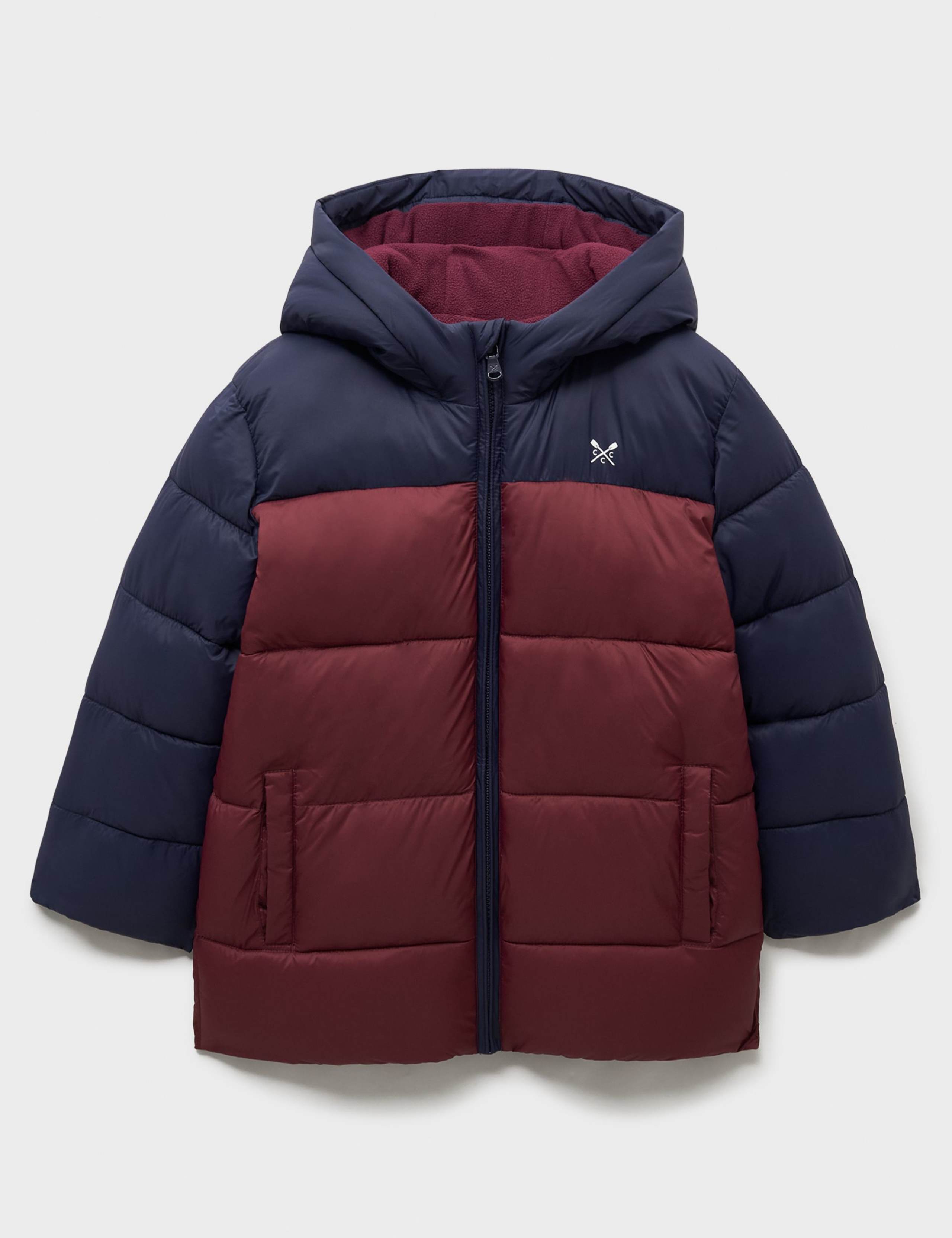 Colourblock Hooded Puffer Coat (3-12 Yrs)