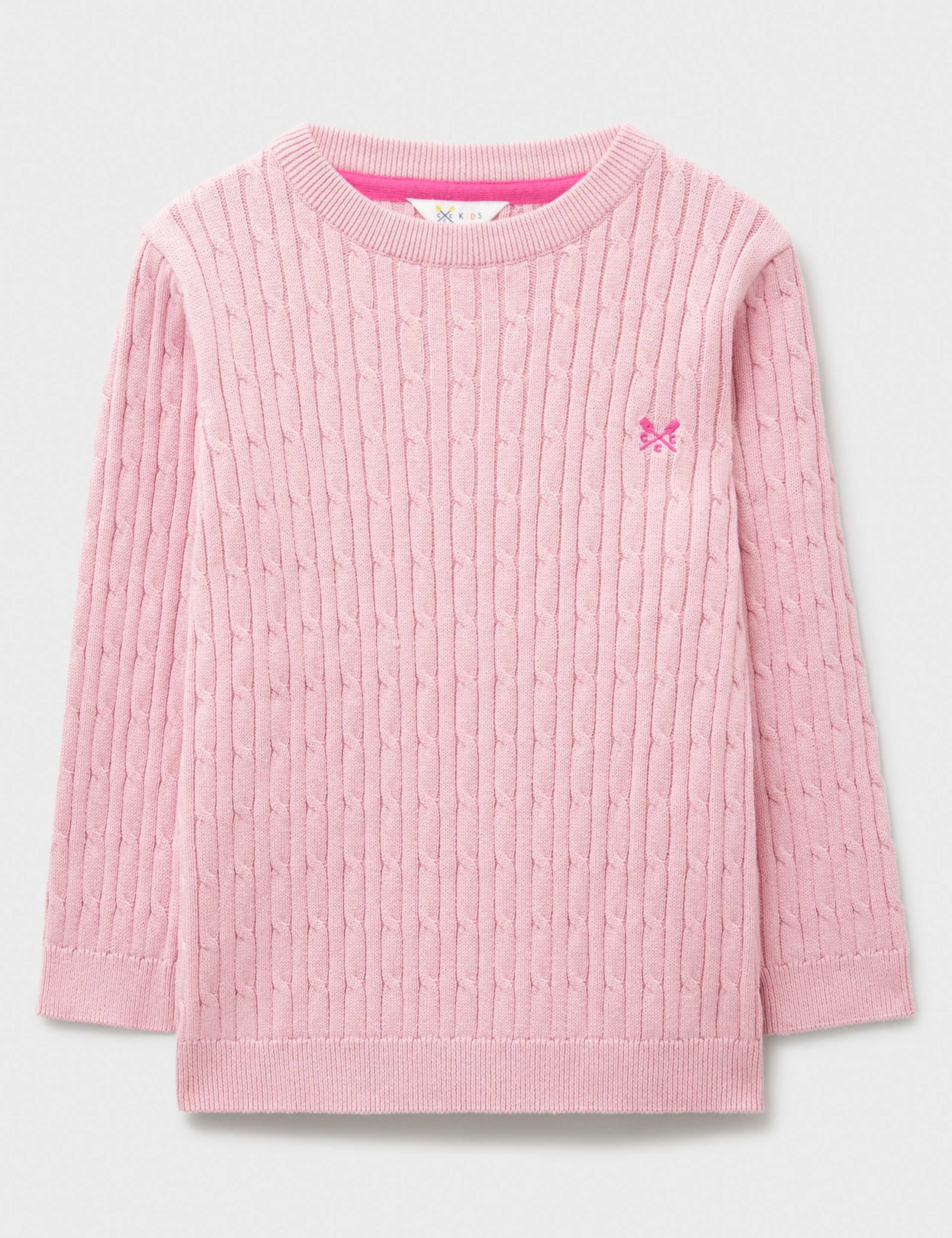 Pure Cotton Cable Knit Jumper (3-12 Yrs)