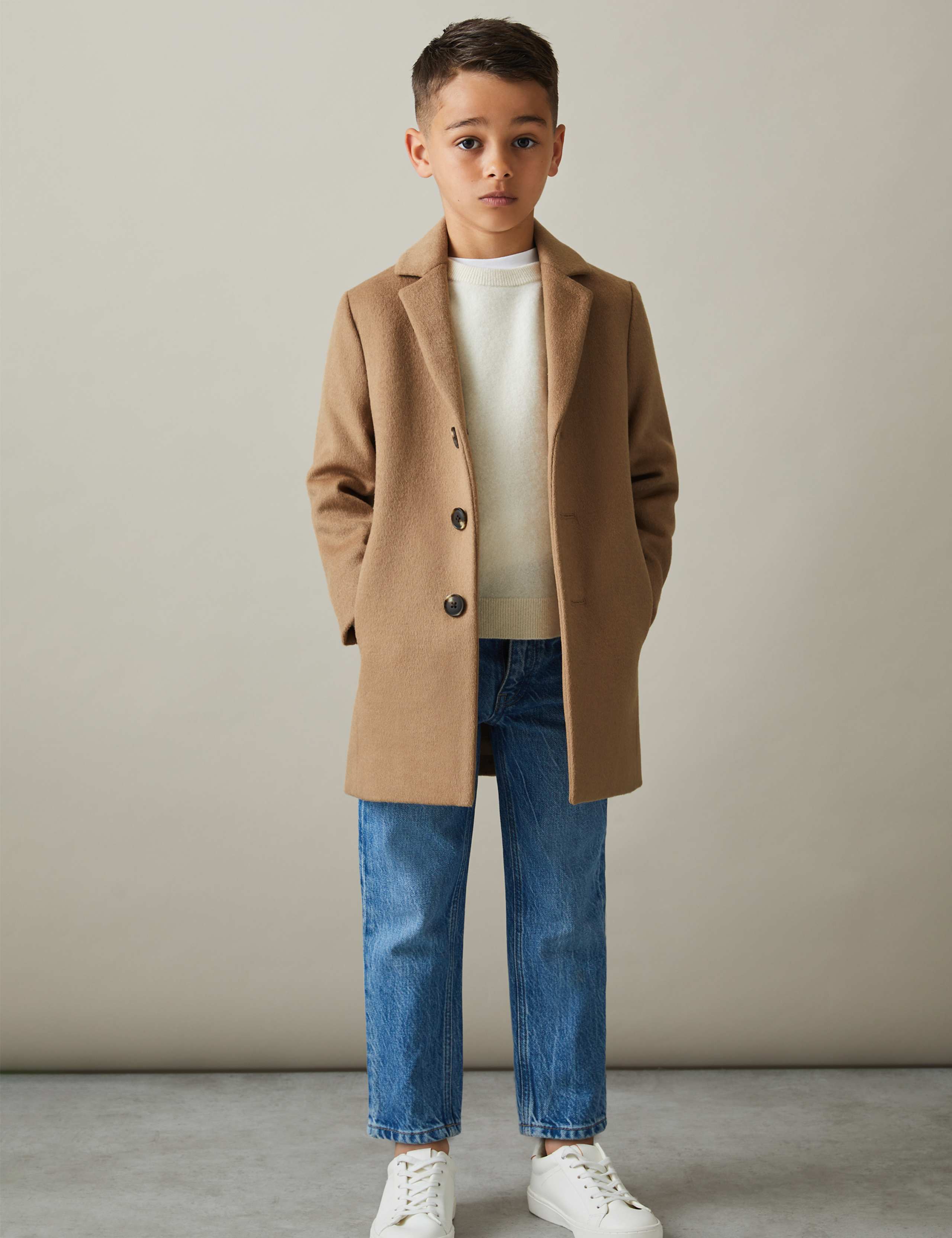 Wool Blend Coat (3-14 Yrs)
