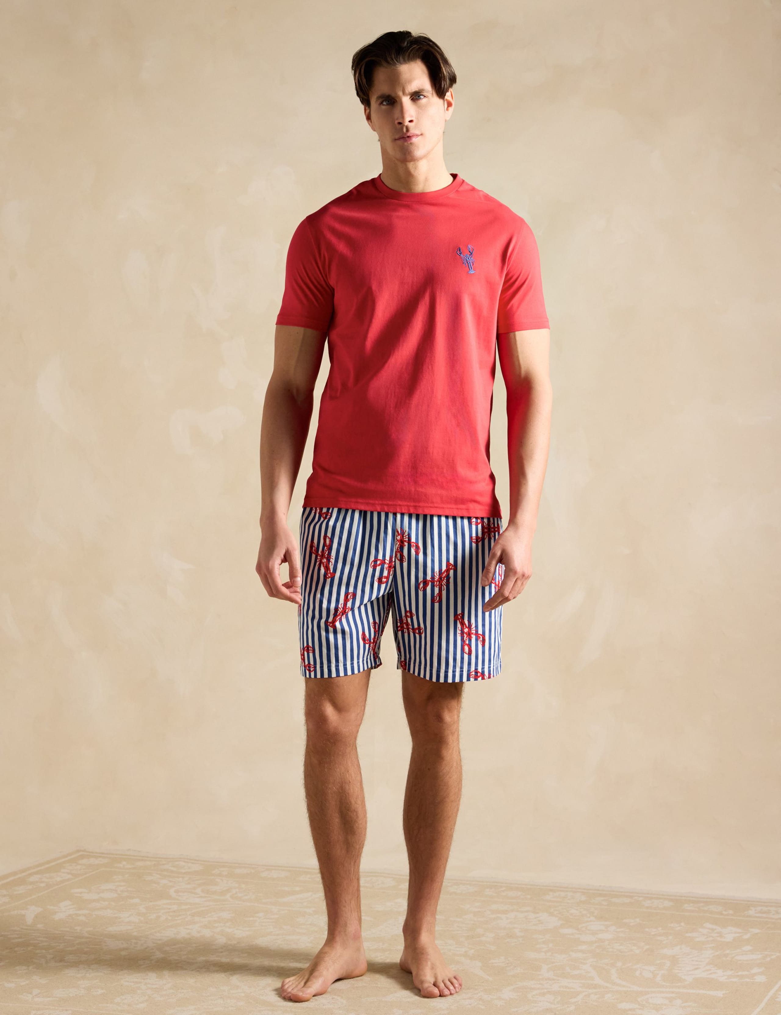 Pure Cotton Rugby Print Pyjama Set