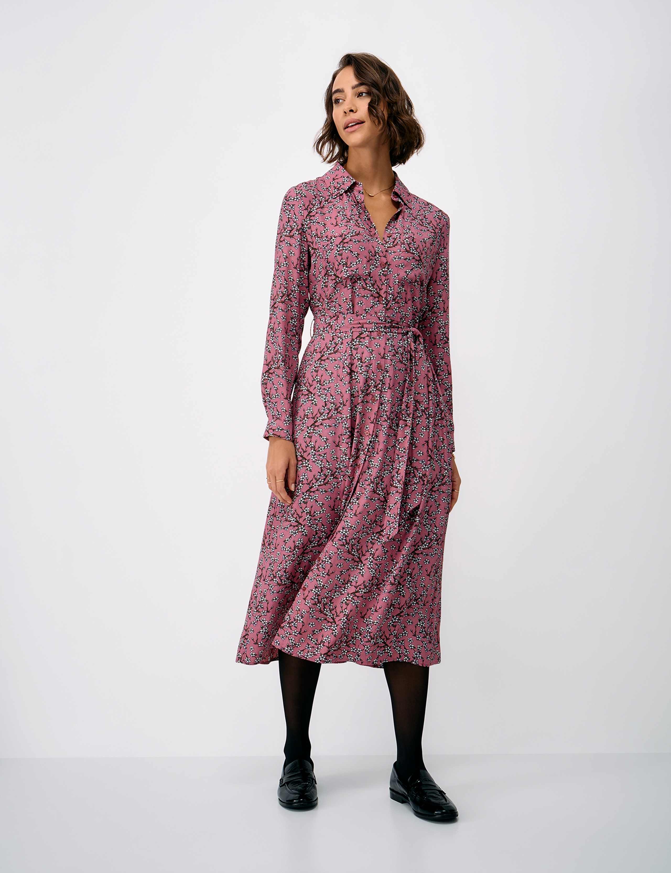 Button Through Midi Shirt Dress