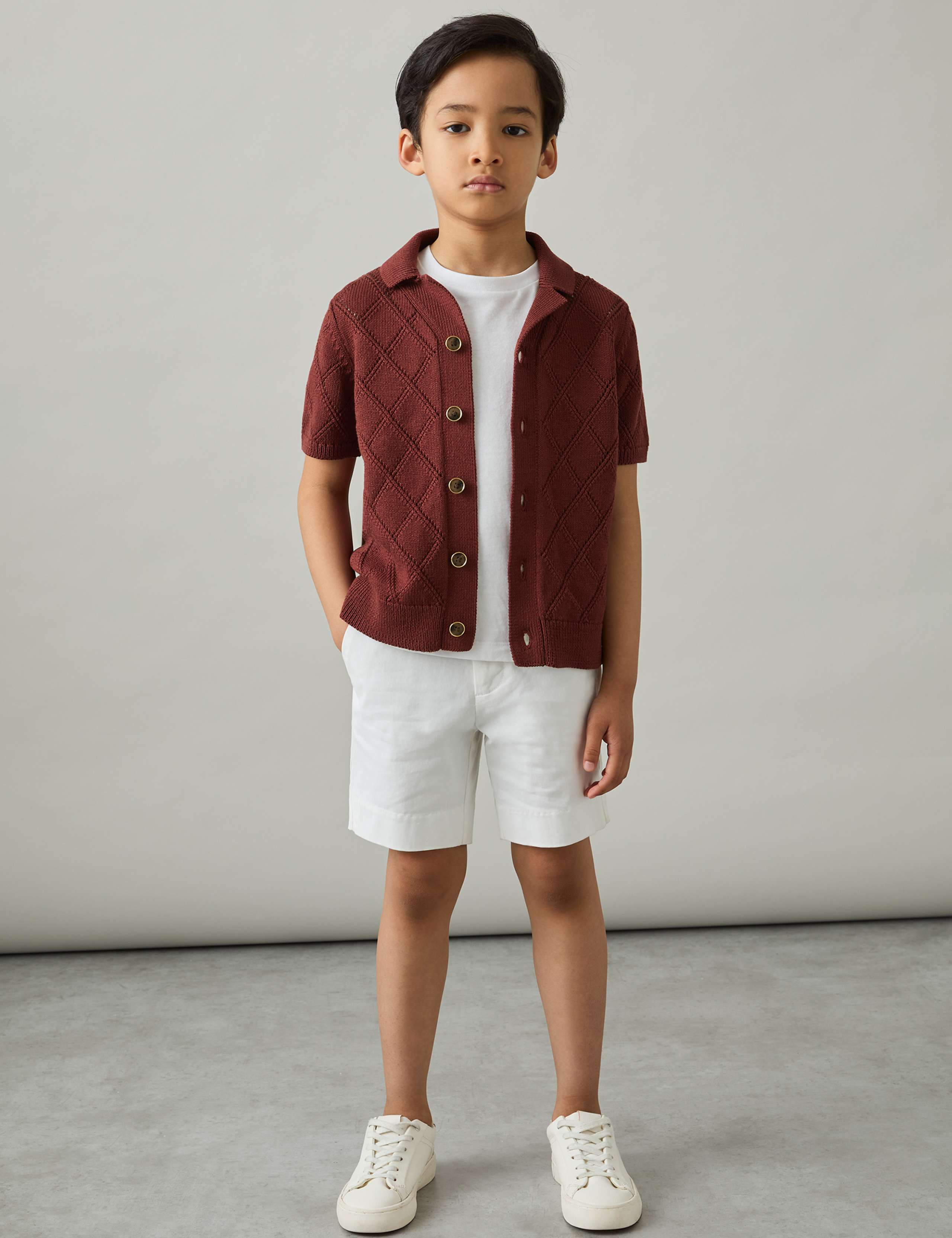 Cotton Rich Textured Shirt (3-14 Yrs)
