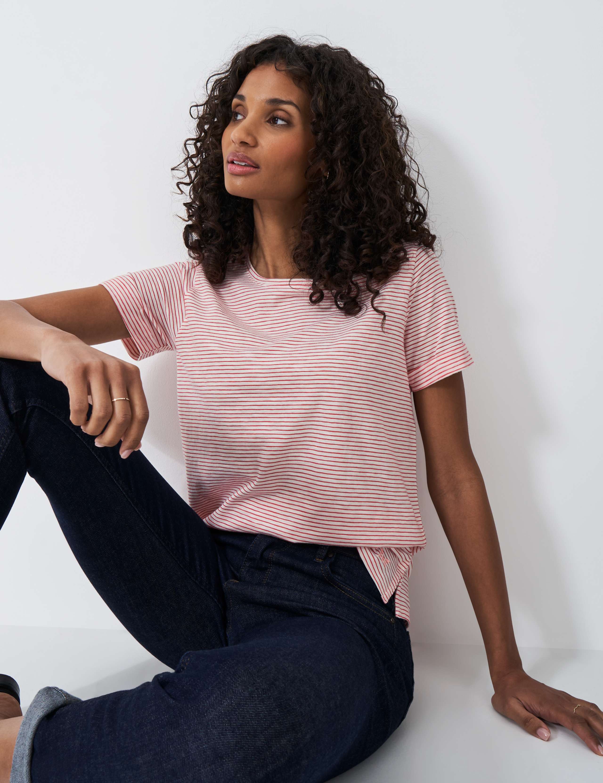 Pure Cotton Striped T-Shirt