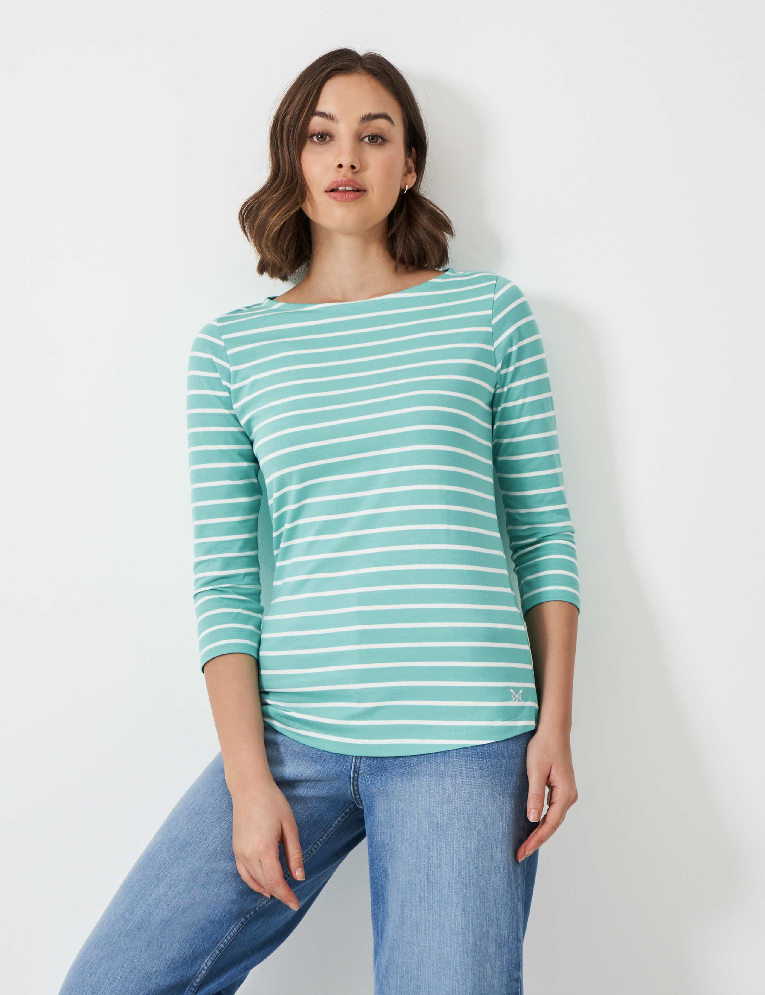 Pure Cotton Striped Top